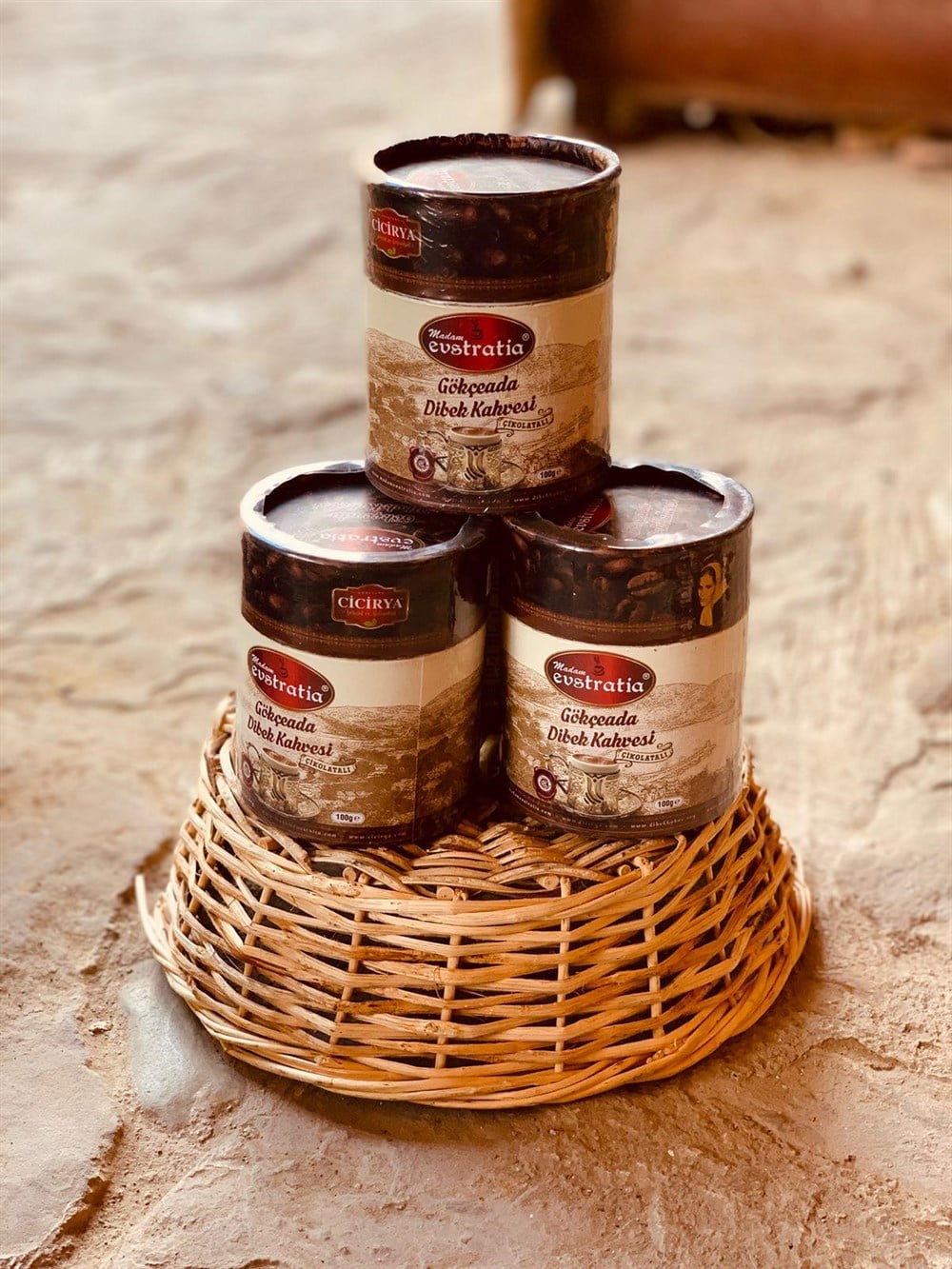 KUTU AMBALAJDA ÇİKOLATALI DİBEK KAHVESİ 100g