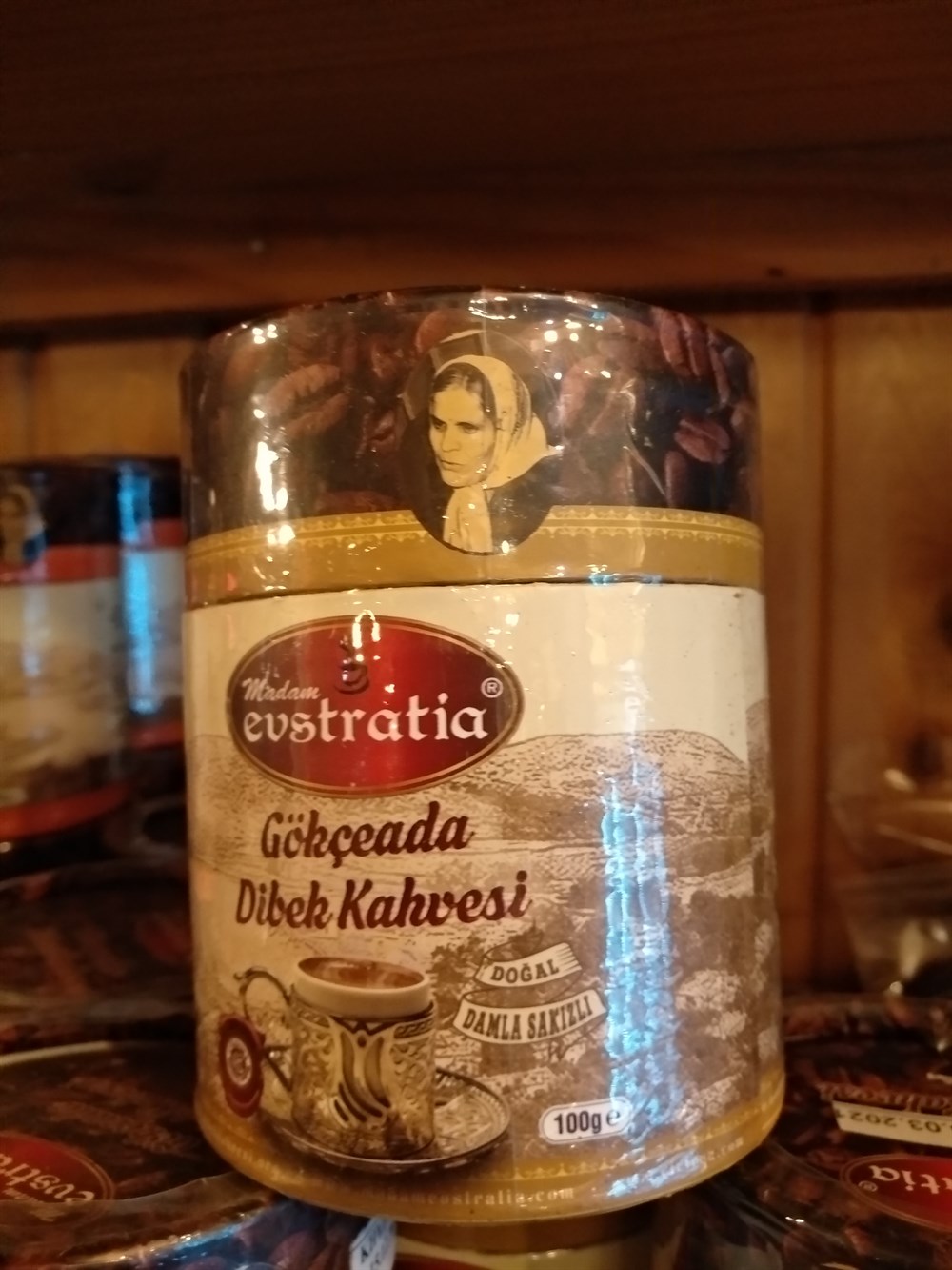 KUTU AMBALAJDA DOĞAL DAMLA SAKIZLI  DİBEK KAHVESİ 100g
