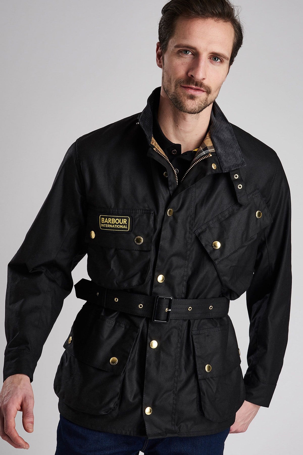 B.Int. International Wax Jacket BK51 Black