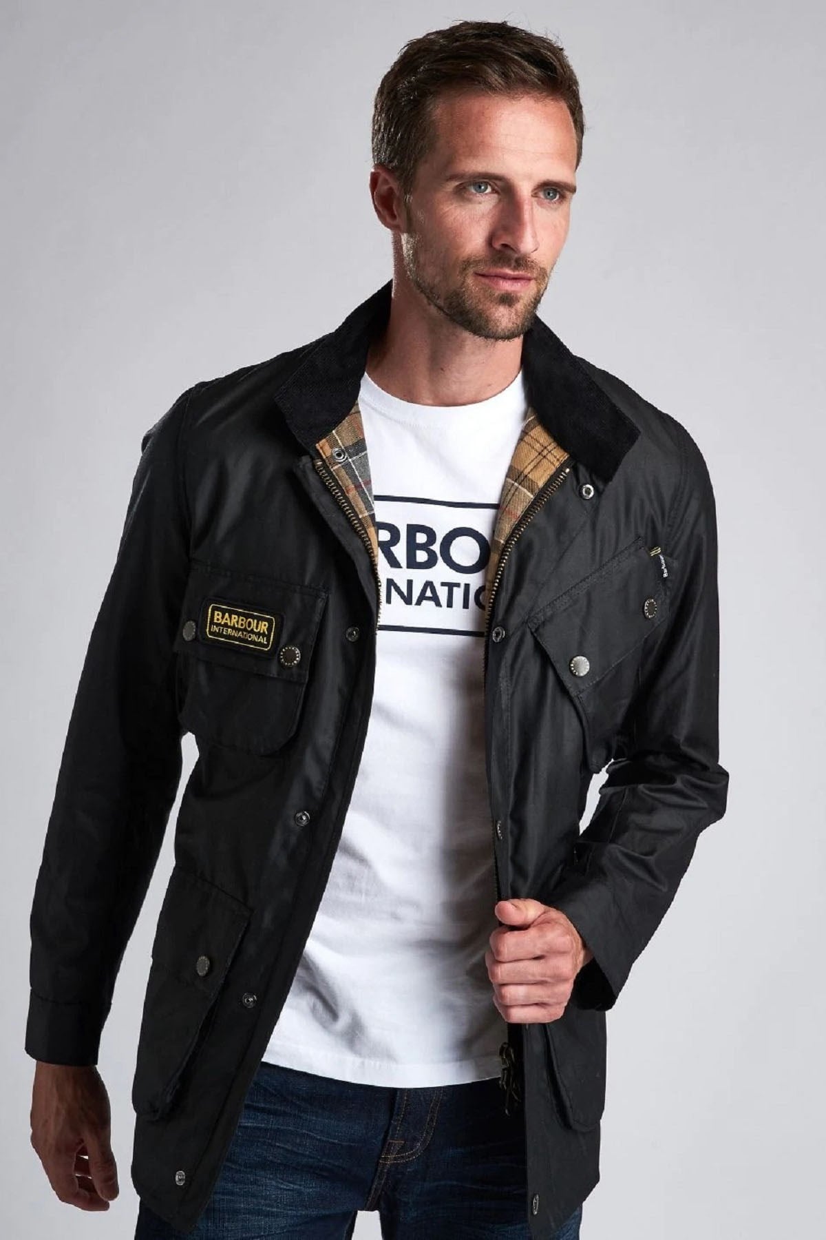B.Intl Slim International Yağlı Ceket BK91 Black