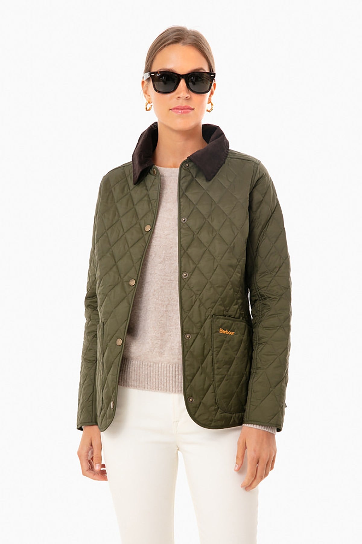 Barbour Annandale Kapitone Ceket OL91 Olive