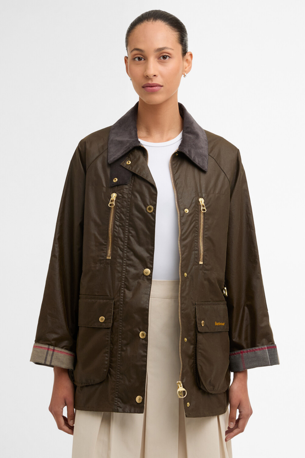 Barbour Argill Yağlı Ceket BR51 Beech/Dress