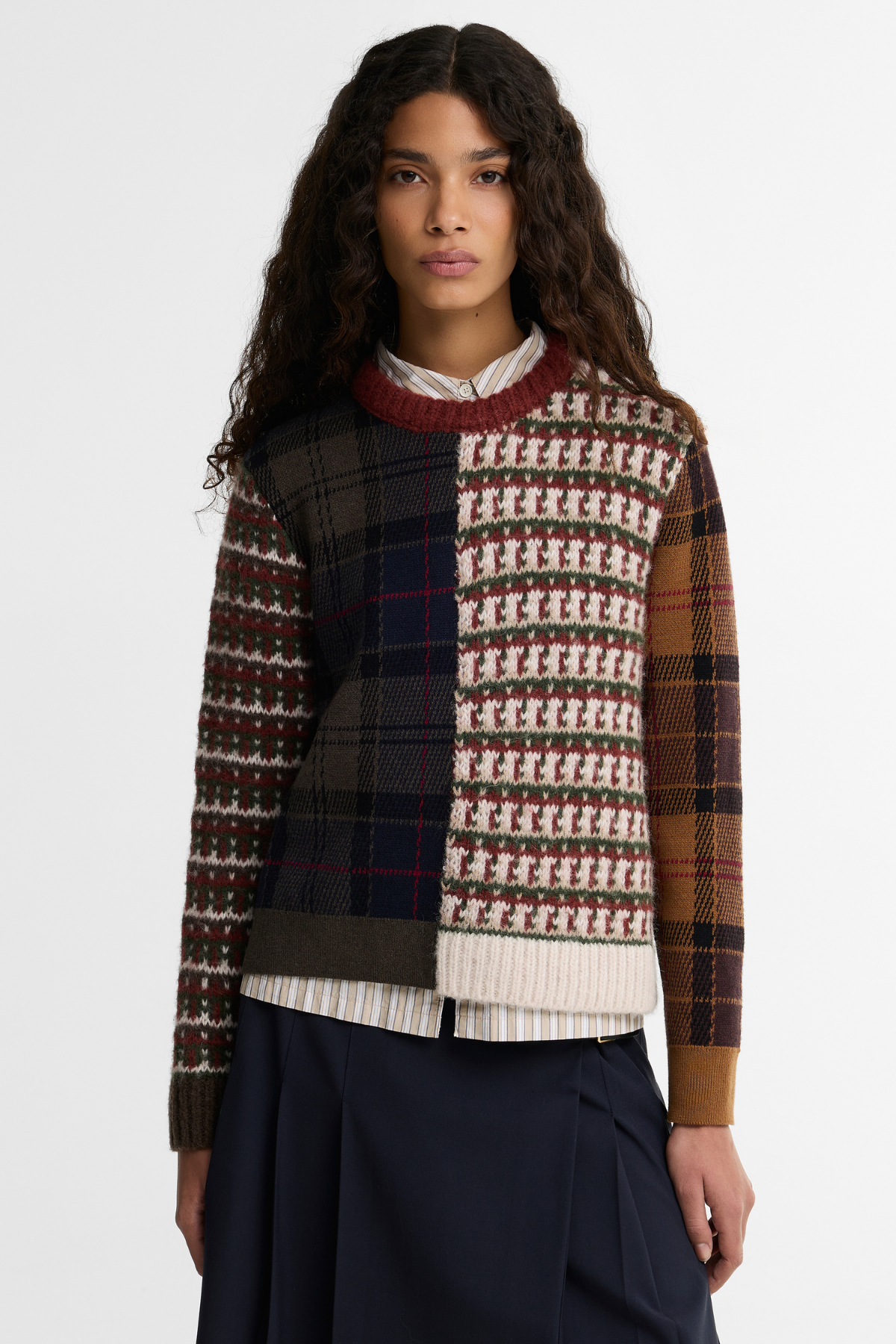 Barbour Ashford Knitted Kazak MI11 Multi