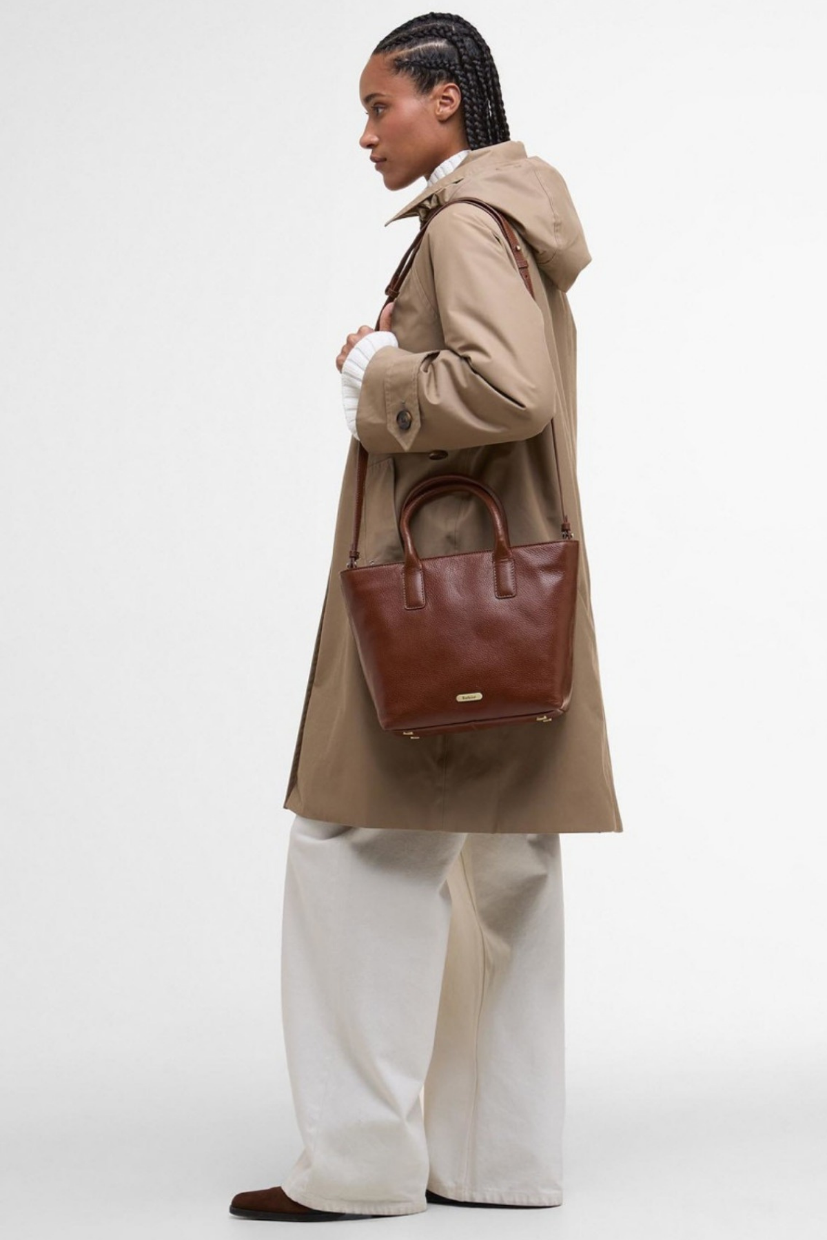 Barbour Birch Deri Kol Çantası BR11 Brown