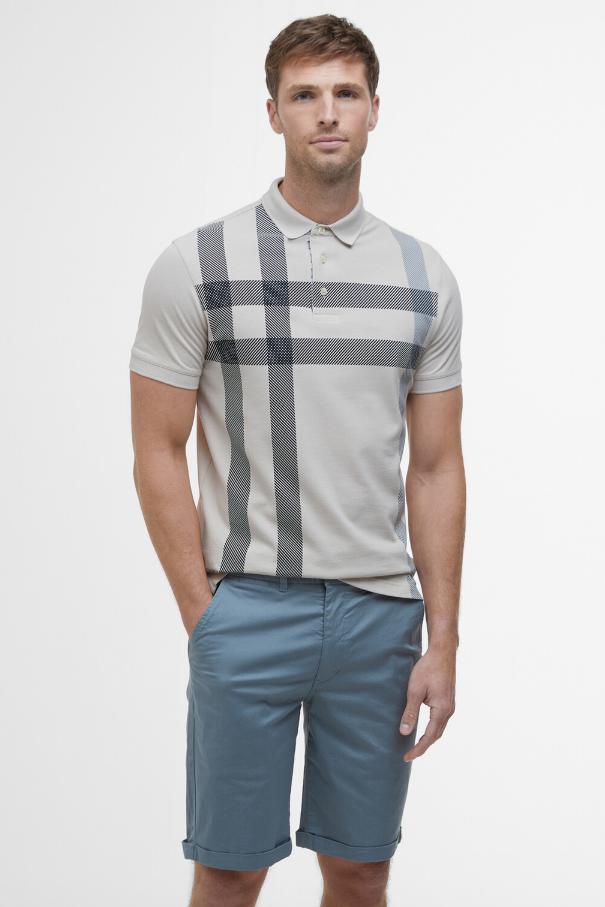 Barbour Blaine Polo Yaka BE12 Mist