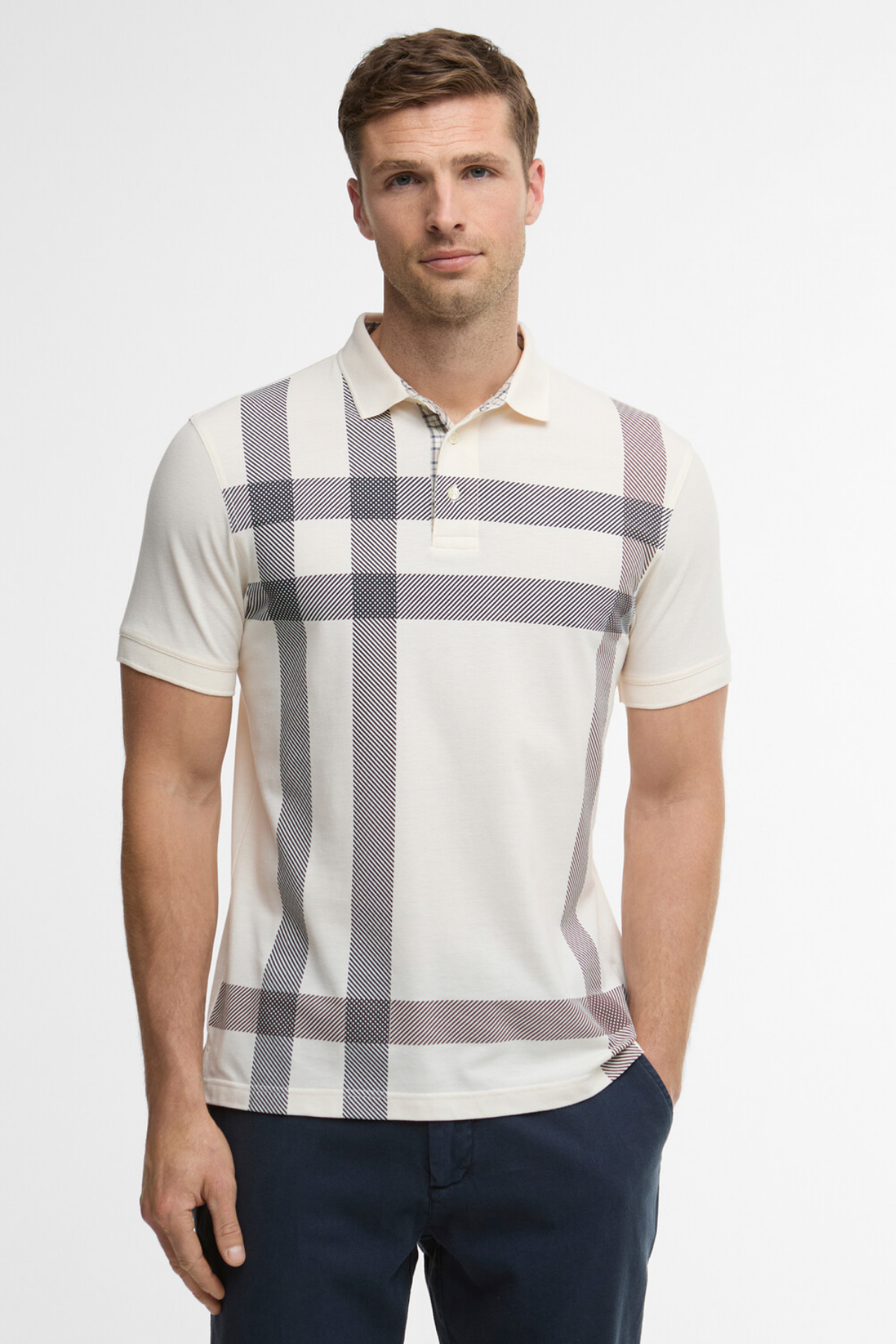 Barbour Blaine Polo Yaka WH32 Whisper White