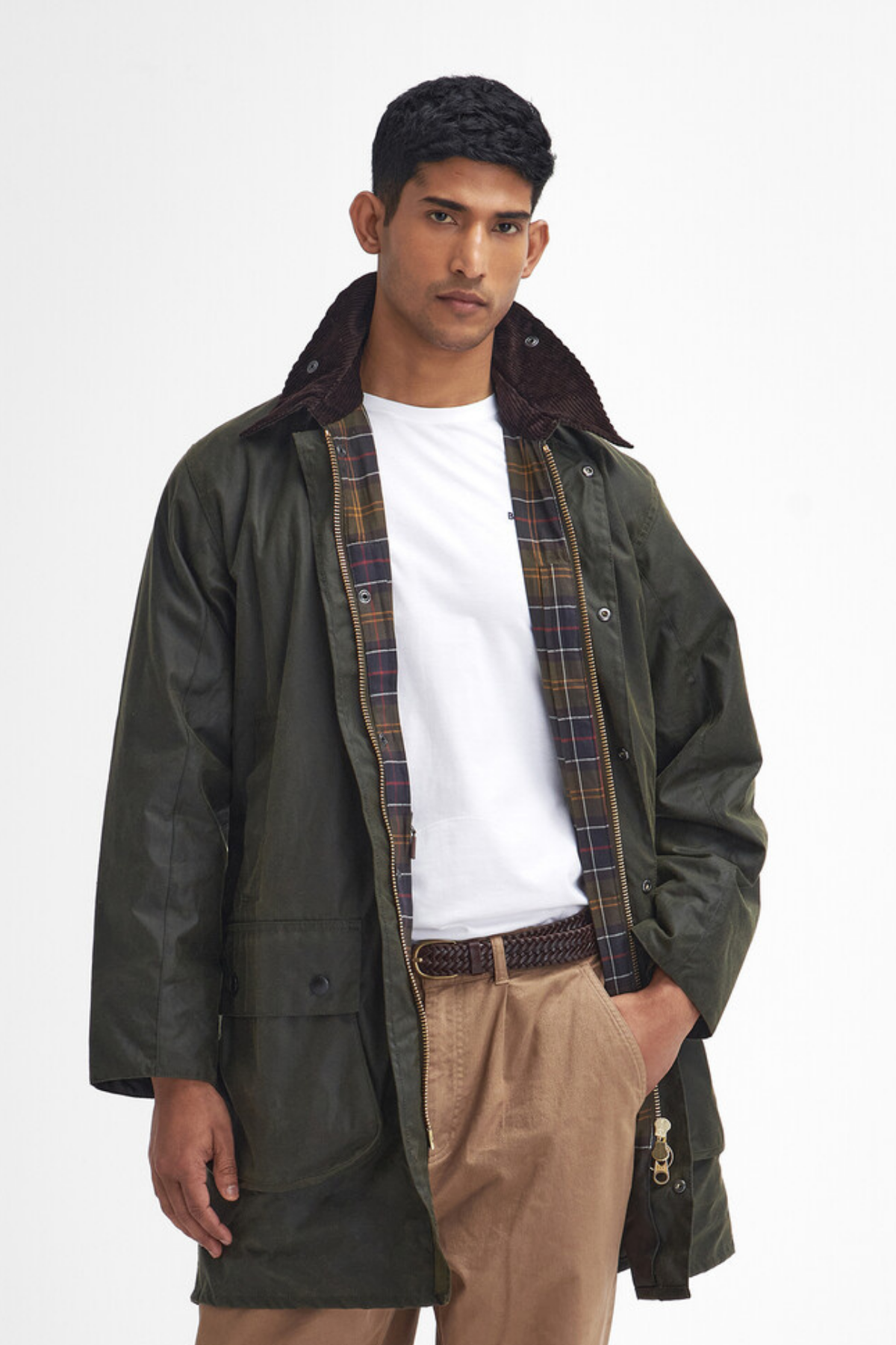 Barbour Border Yağlı Ceket OL99 Archive Olive
