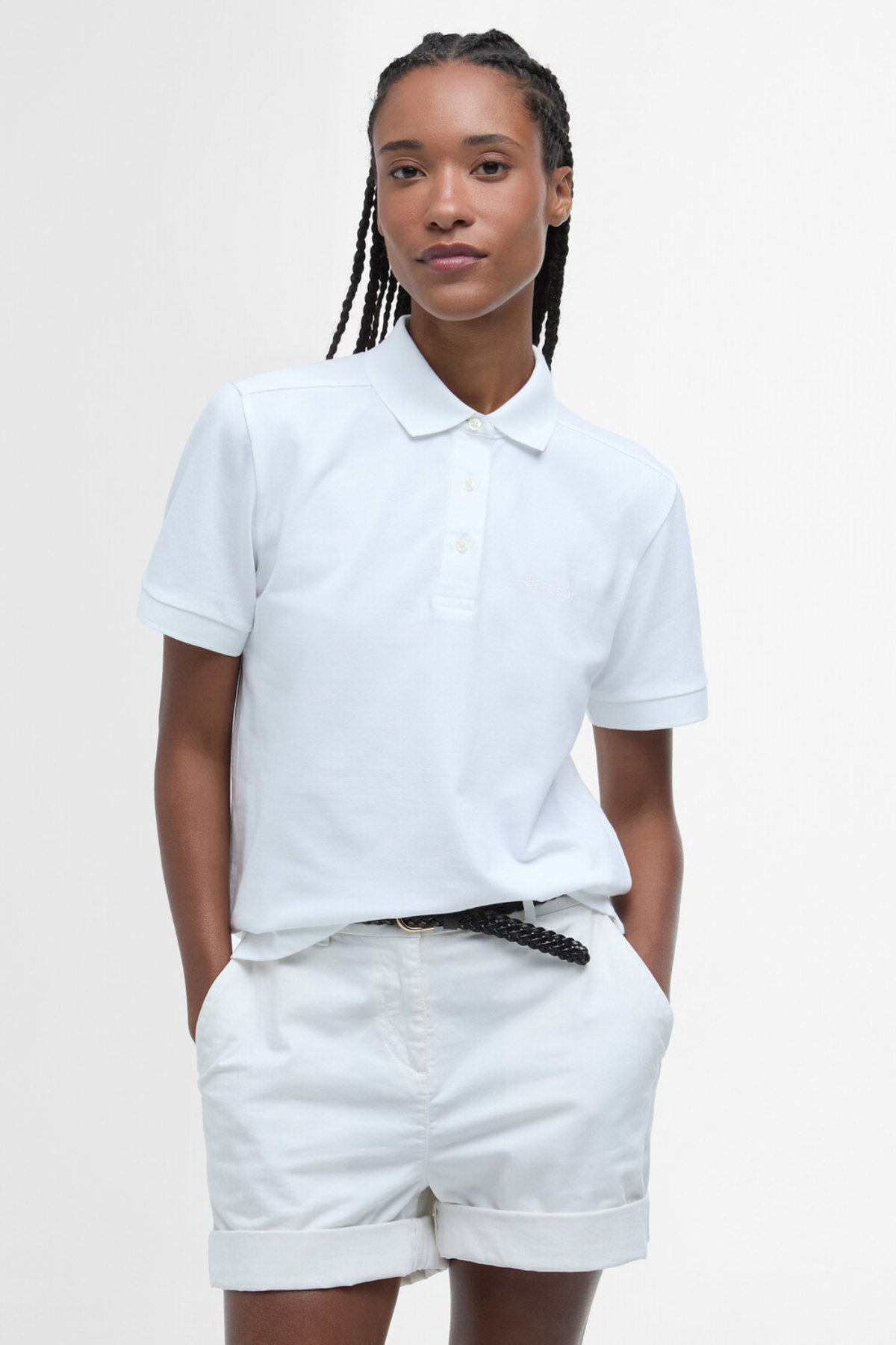Barbour Bowford Polo Yaka WH11 White