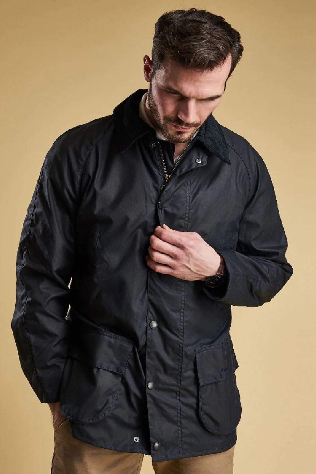 Barbour Bristol Yağlı Ceket NY92 Navy