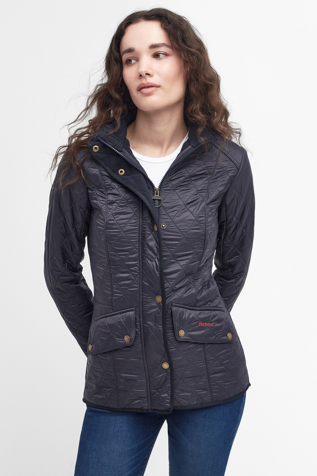 Barbour Cavalry Polar Kapitone Ceket NY91 Navy