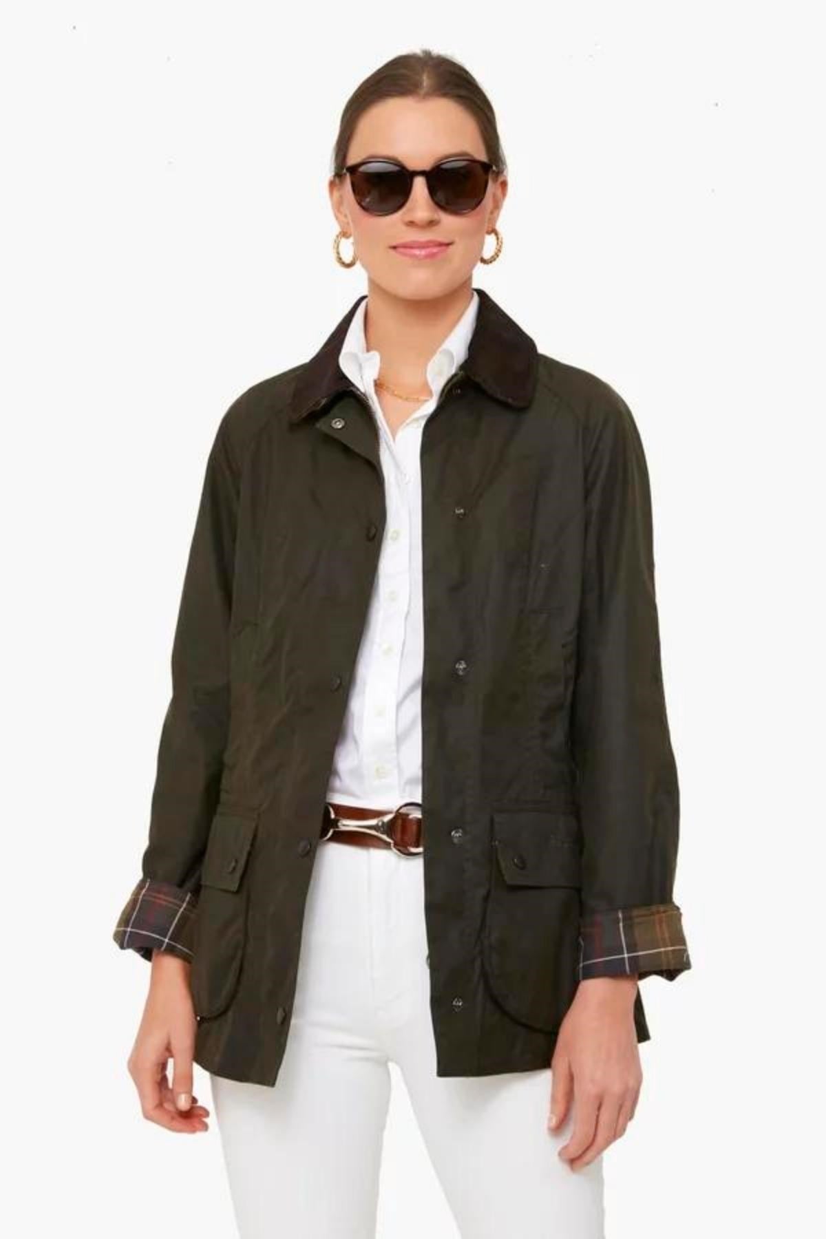 Barbour Classic Beadnell Yağlı Ceket OL71 Olive