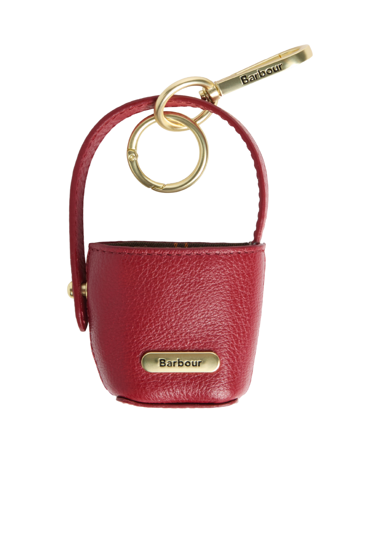 Barbour Deri Bucket Çanta Charm RE91 Red
