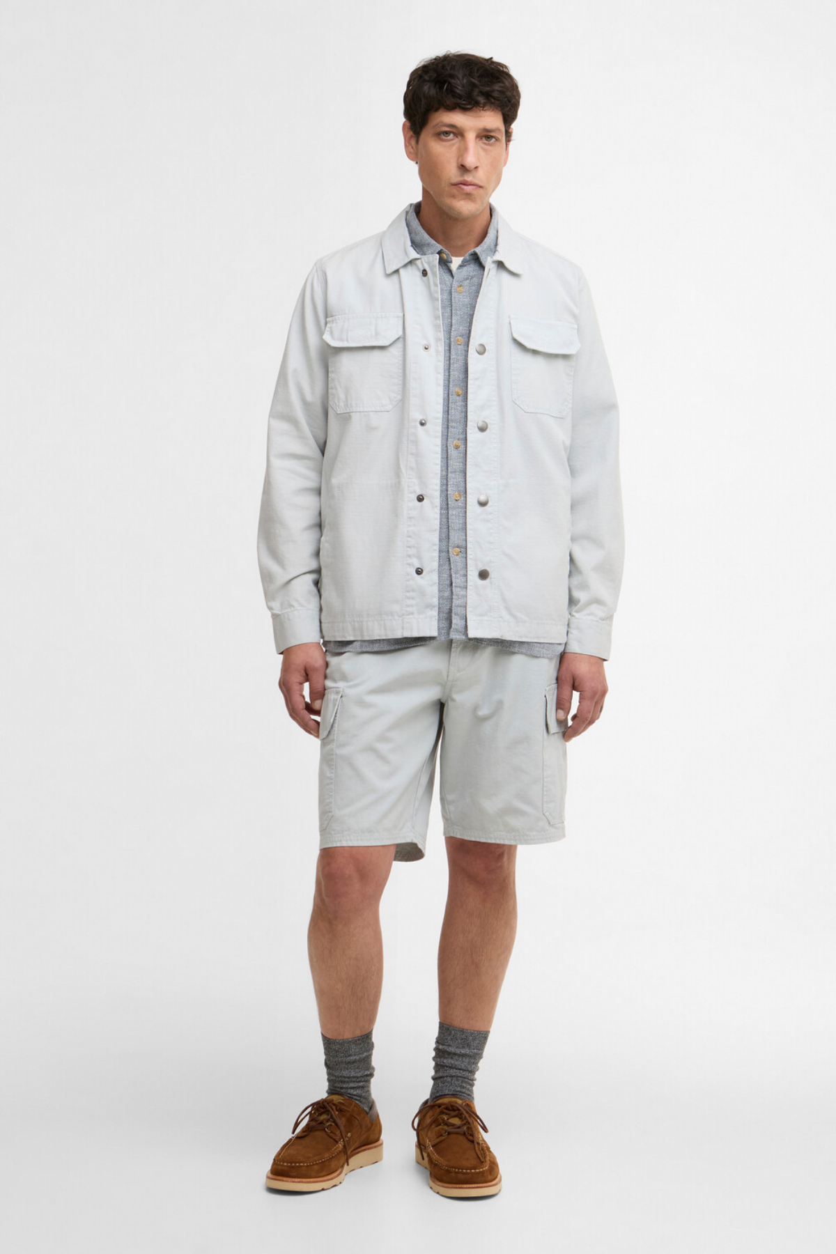 Barbour Draftmen Relaxed Cargo Şort BU21 Blue Haze