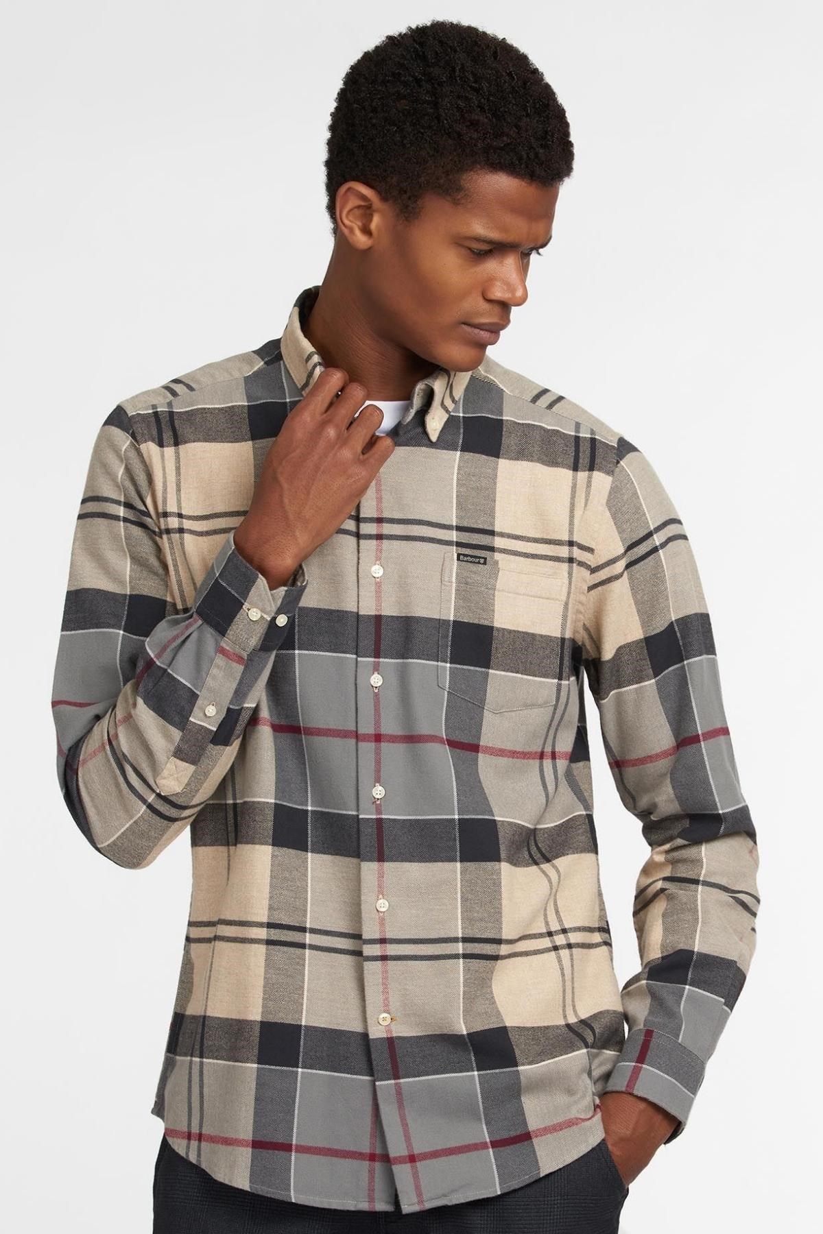 Barbour Edderton Tailored Fit Gömlek TN53 Dress Tartan