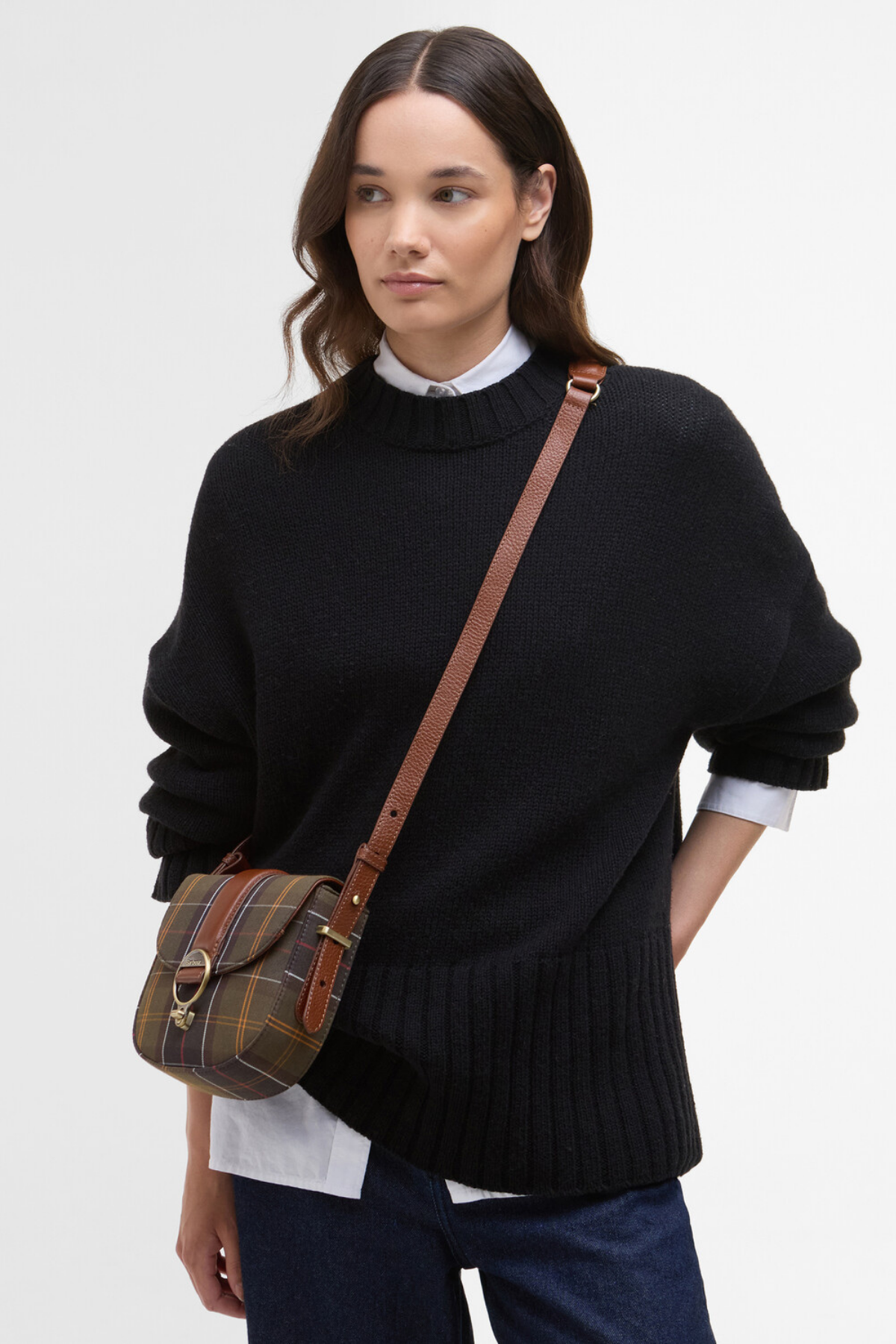Barbour Elm Tartan Çapraz Çanta TN11 Classic Tartan