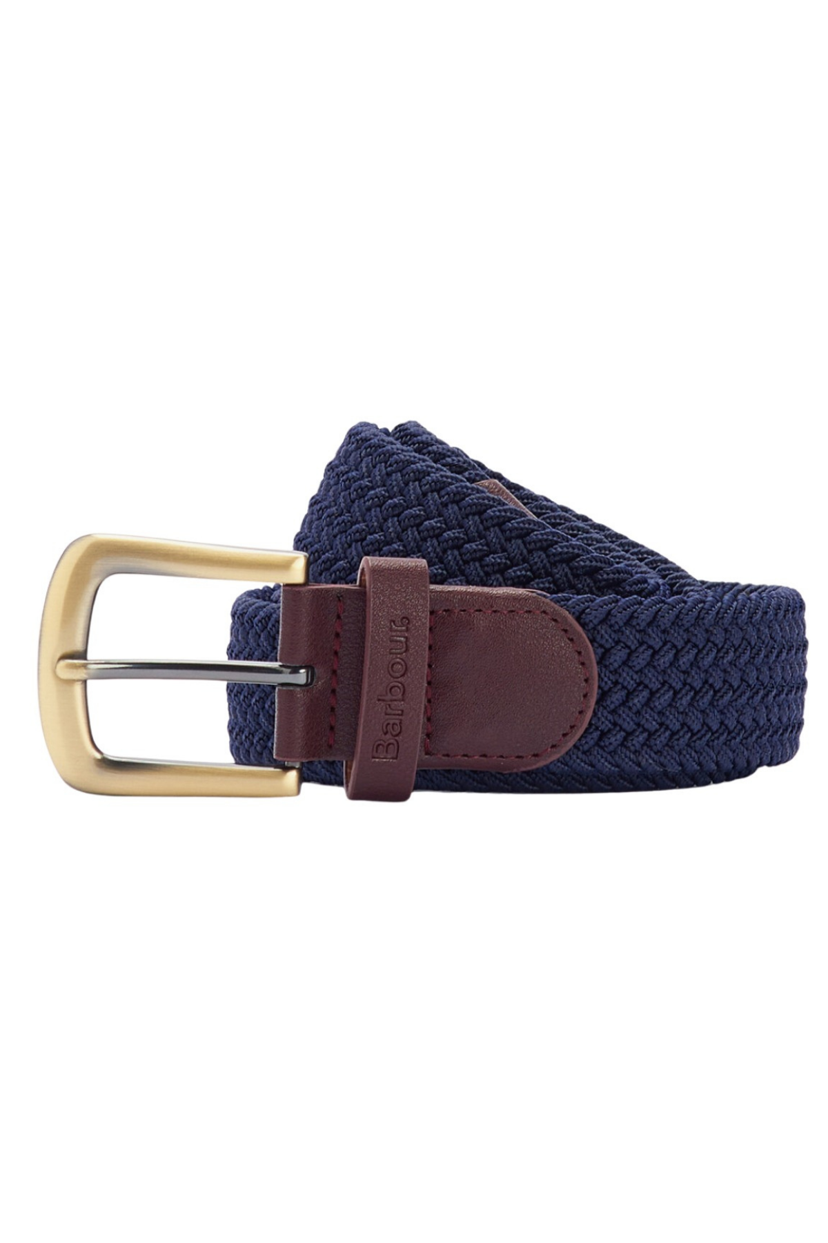 Barbour Esnek Dokuma Deri Kemer NY31 Navy