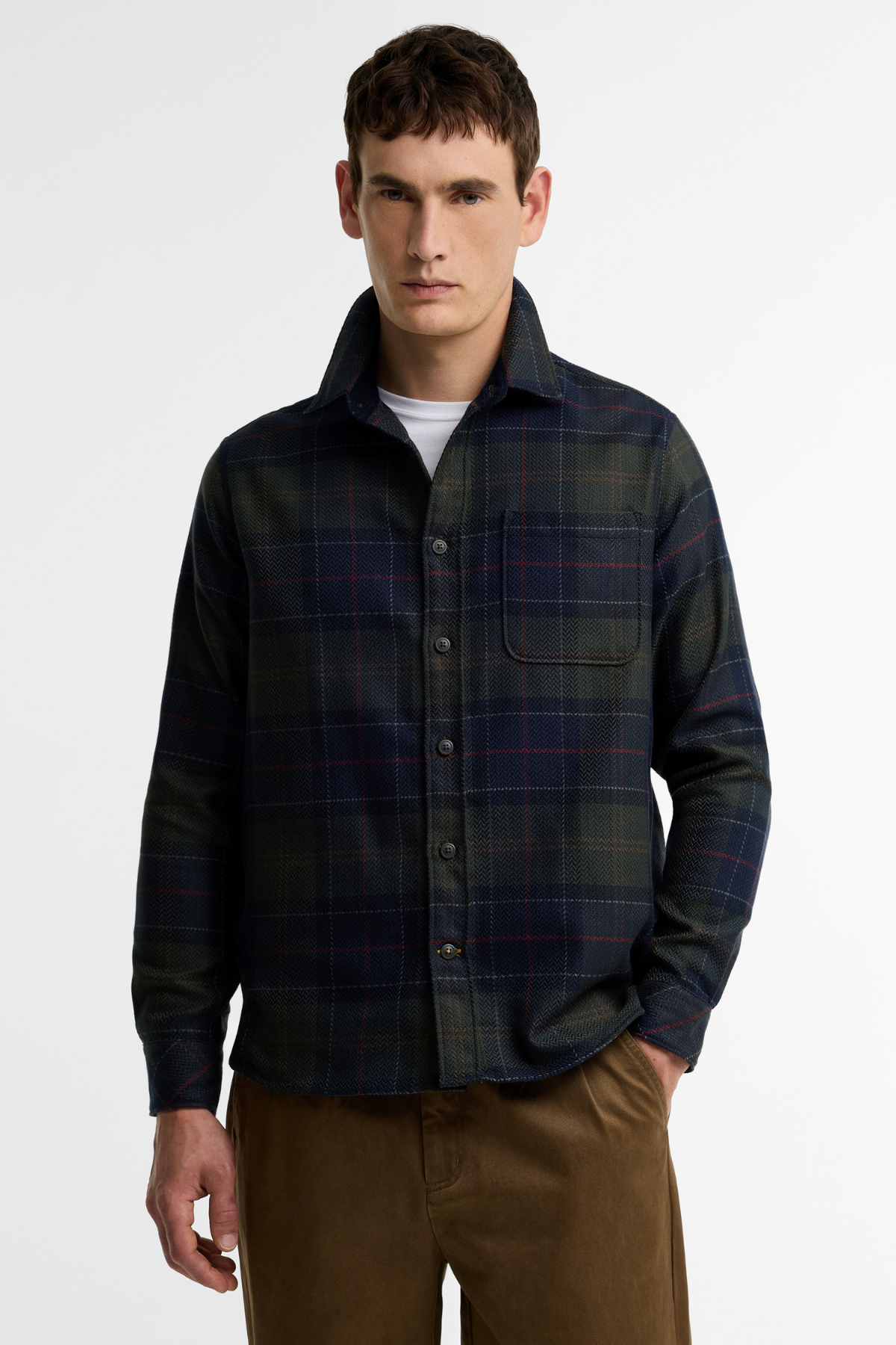 Barbour Fergus Relaxed Tartan Gömlek TN43 Shadow Classic Tartan