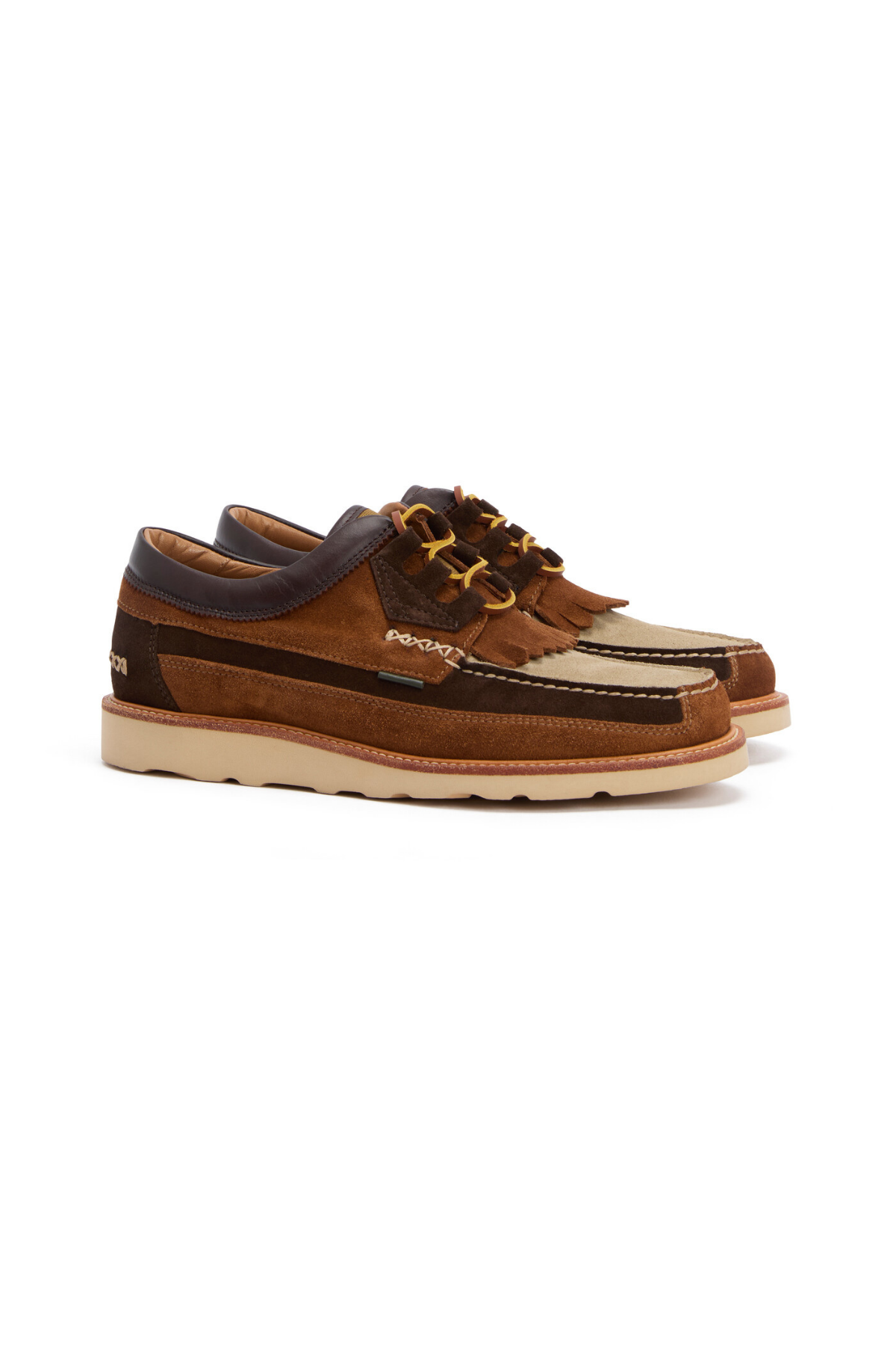 Barbour Grindon Günlük Ayakkabı BR91 Dark Brown/Tan/Light Beige Suede