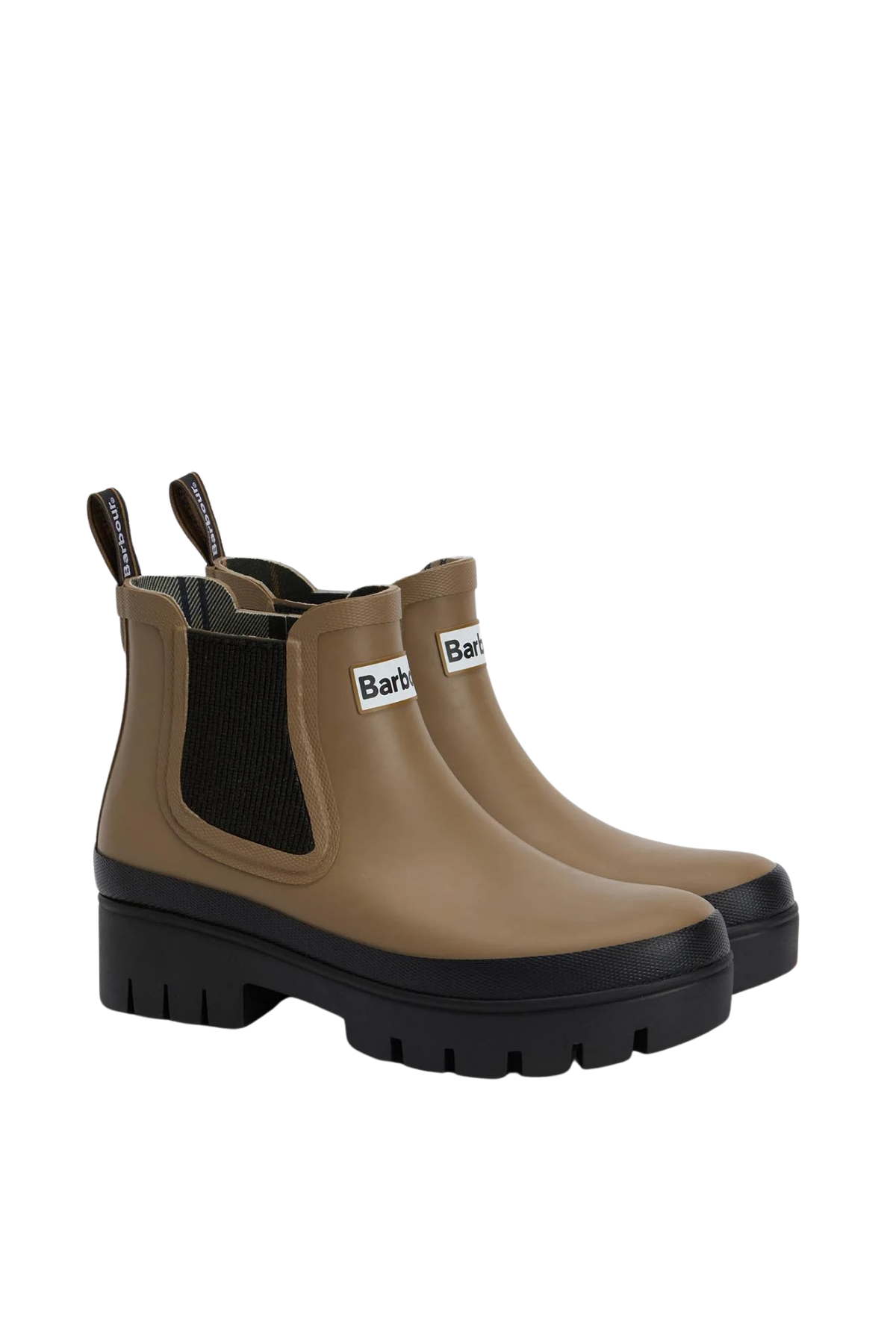 Barbour Halton Chelsea Yağmur Botu BE31 Military Brown