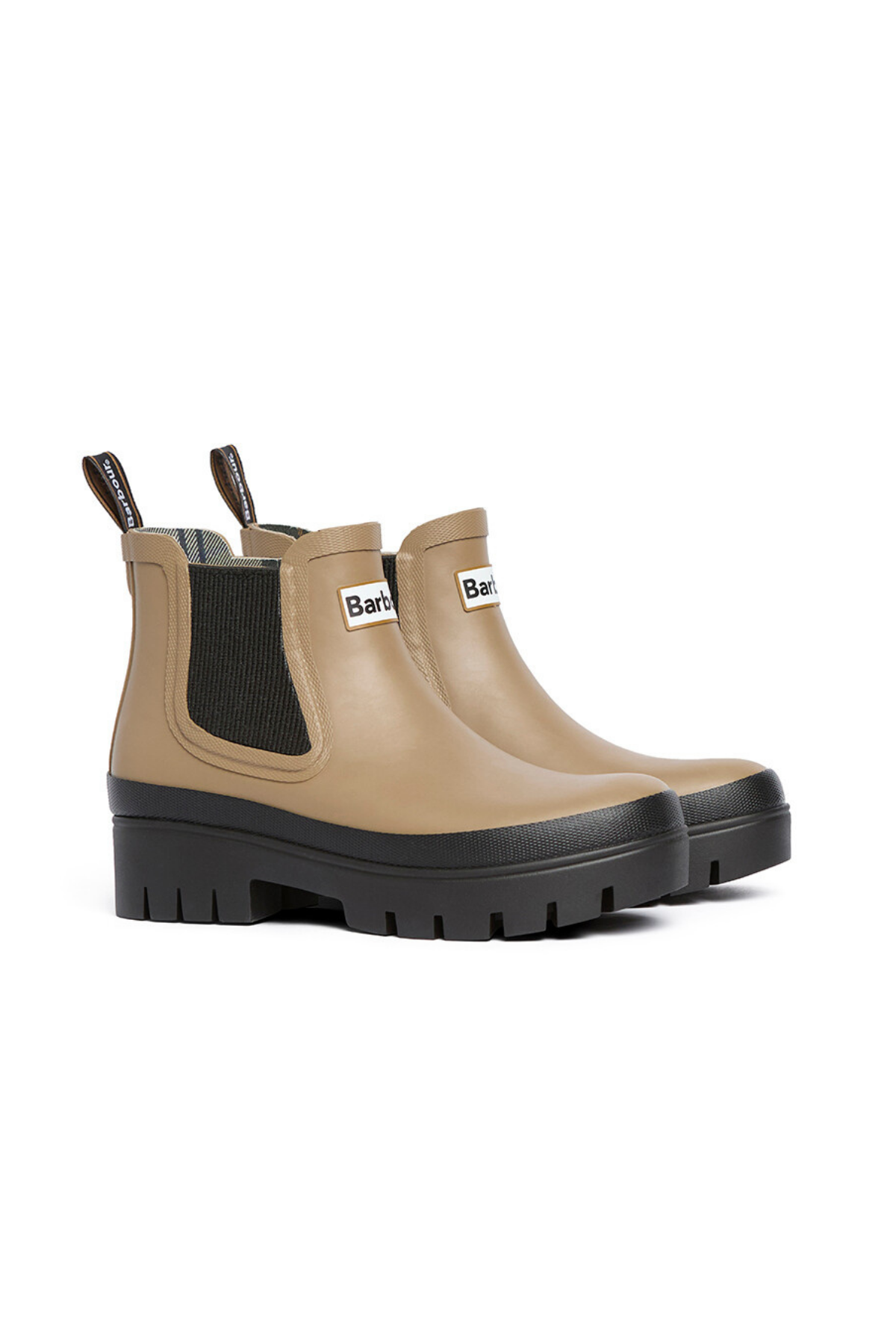 Barbour Halton Chelsea Yağmur Botu BE31 Military Brown