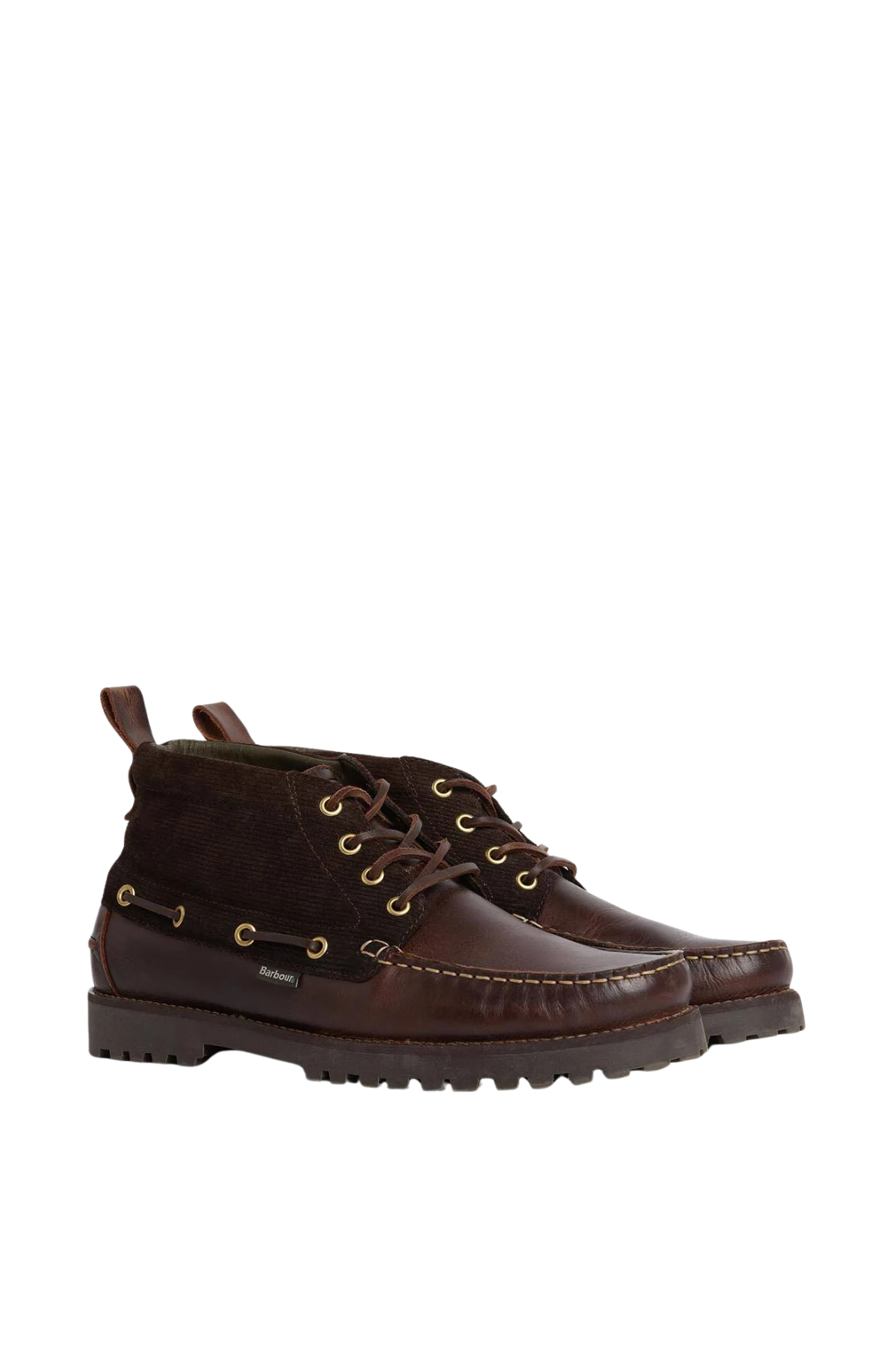 Barbour Harle Mid Chukka Bot BR98 Dk Brown Brown Cord