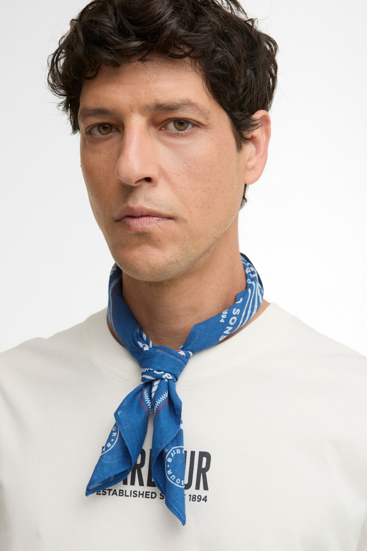Barbour Heritage Bandana BU95 Sailboat Blue