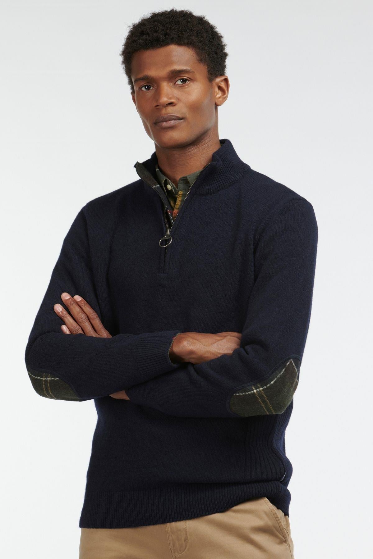 Barbour Holden Half Zip Kazak NY91 Navy