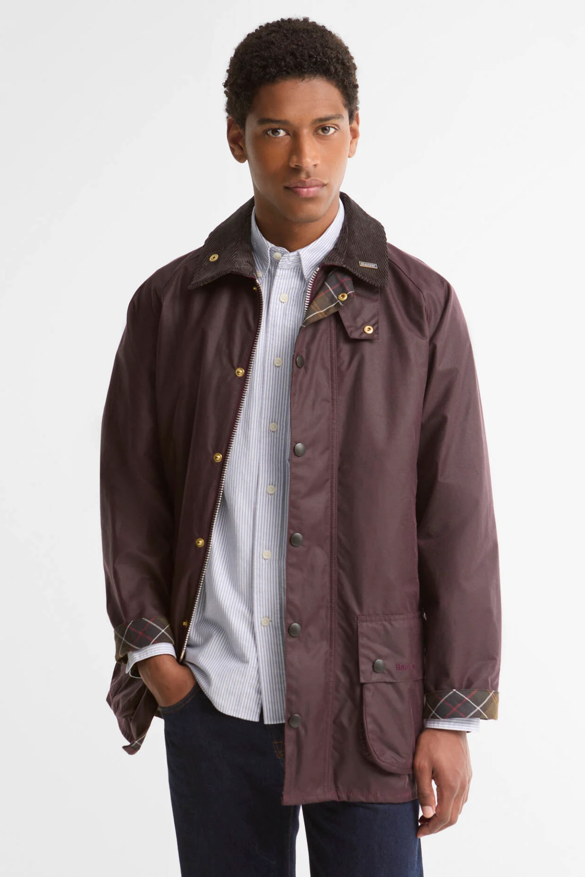 Barbour Icons Beaufort Yağlı Ceket RE92 Bordeaux