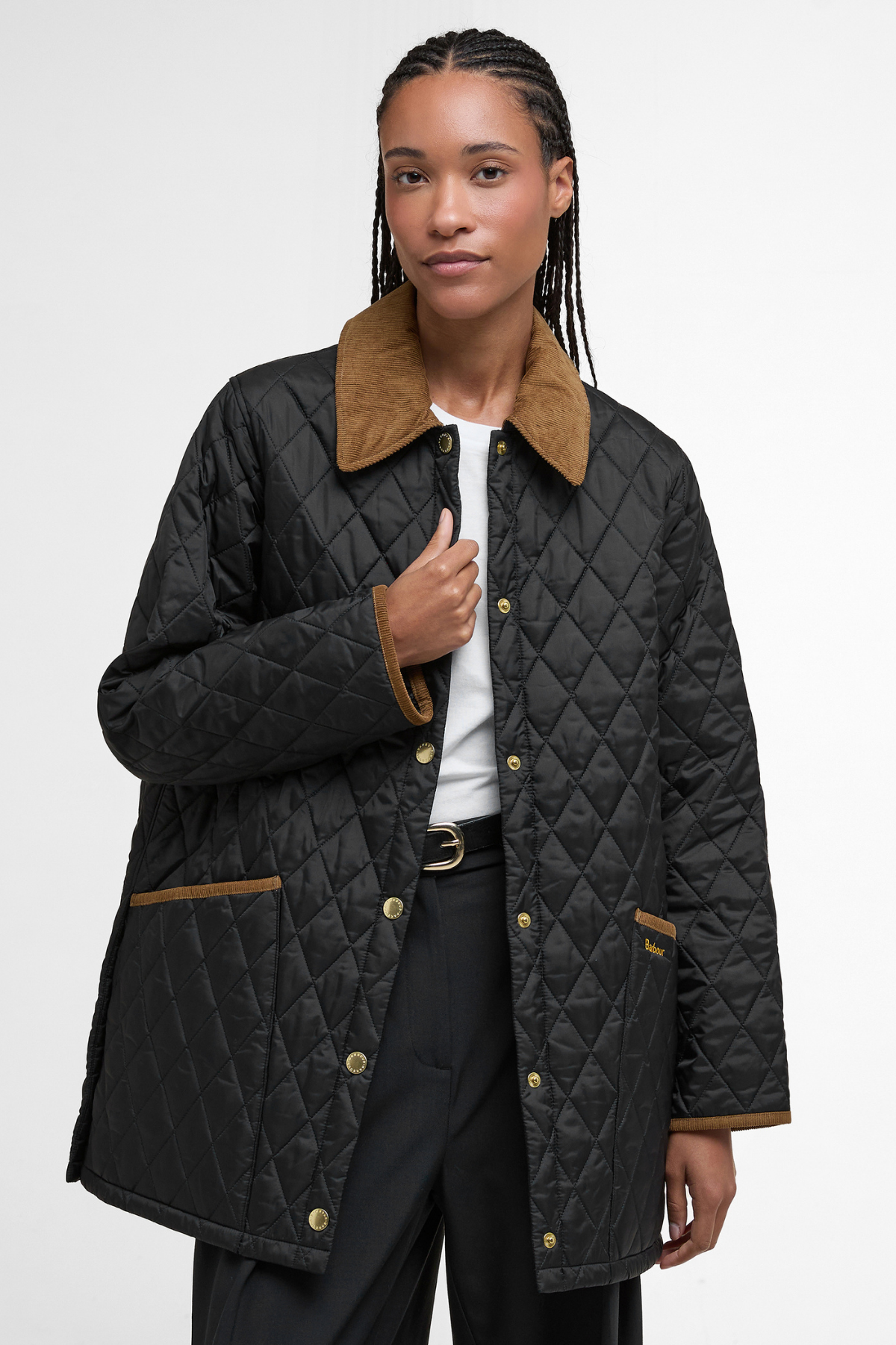Barbour Icons Modern Liddesdale Kapitone Ceket BK91 Black/Classic