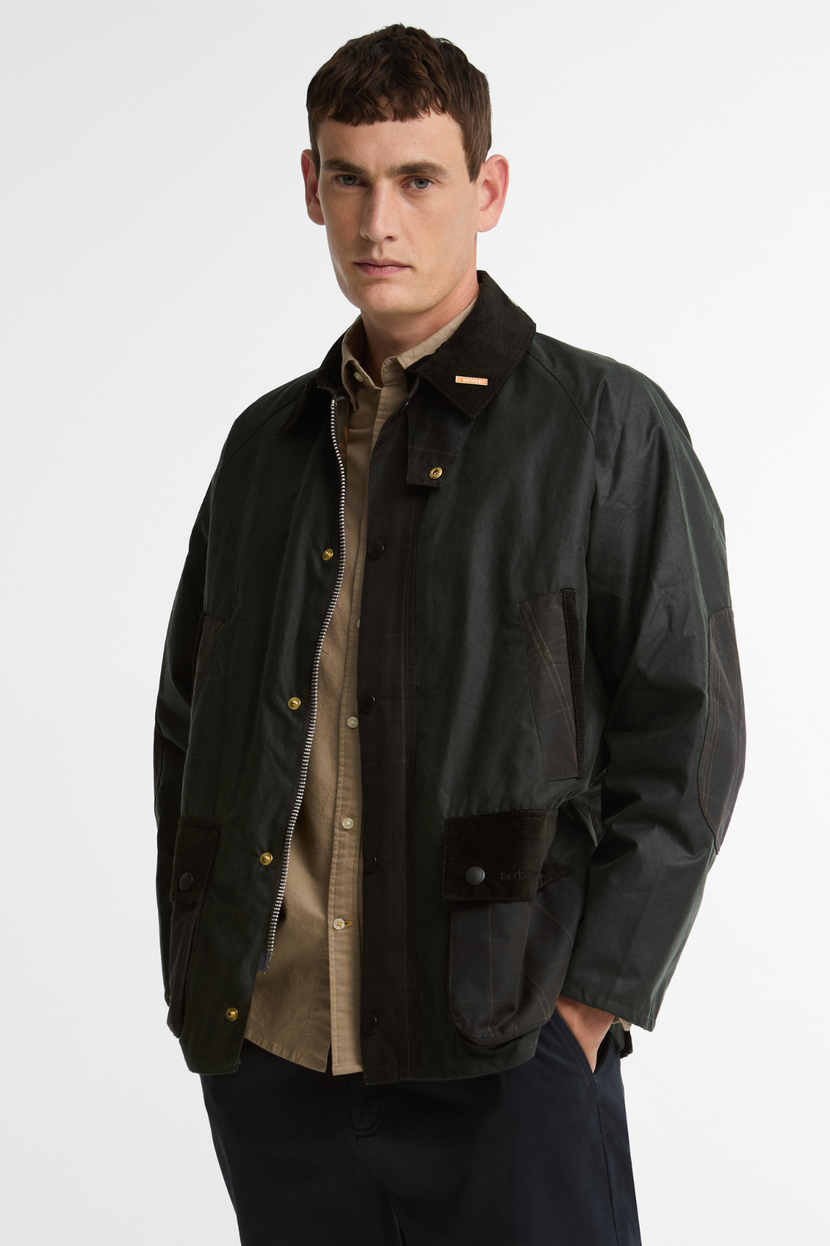 Barbour Icons Patch Bedale Yağlı Ceket SG51 Sage
