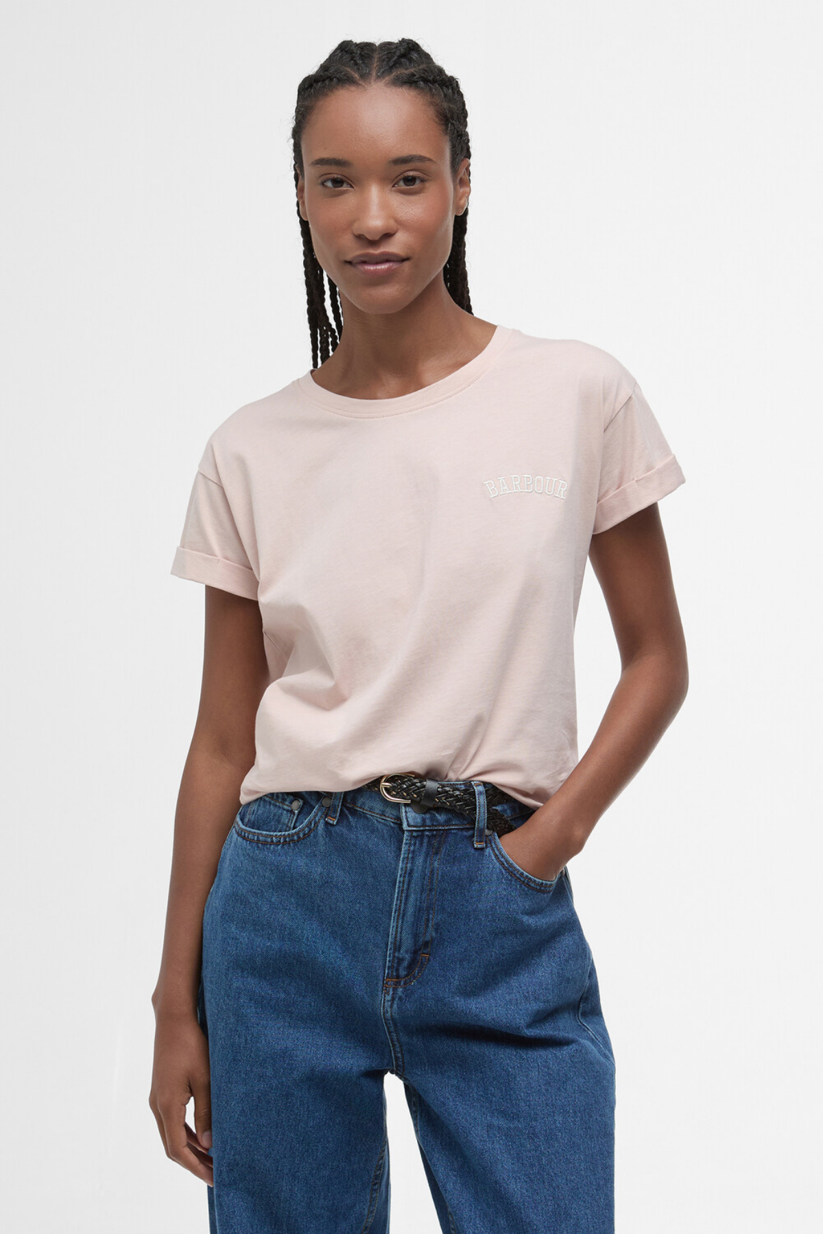 Barbour Kenmore T-Shirt PI35 Primrose Pink