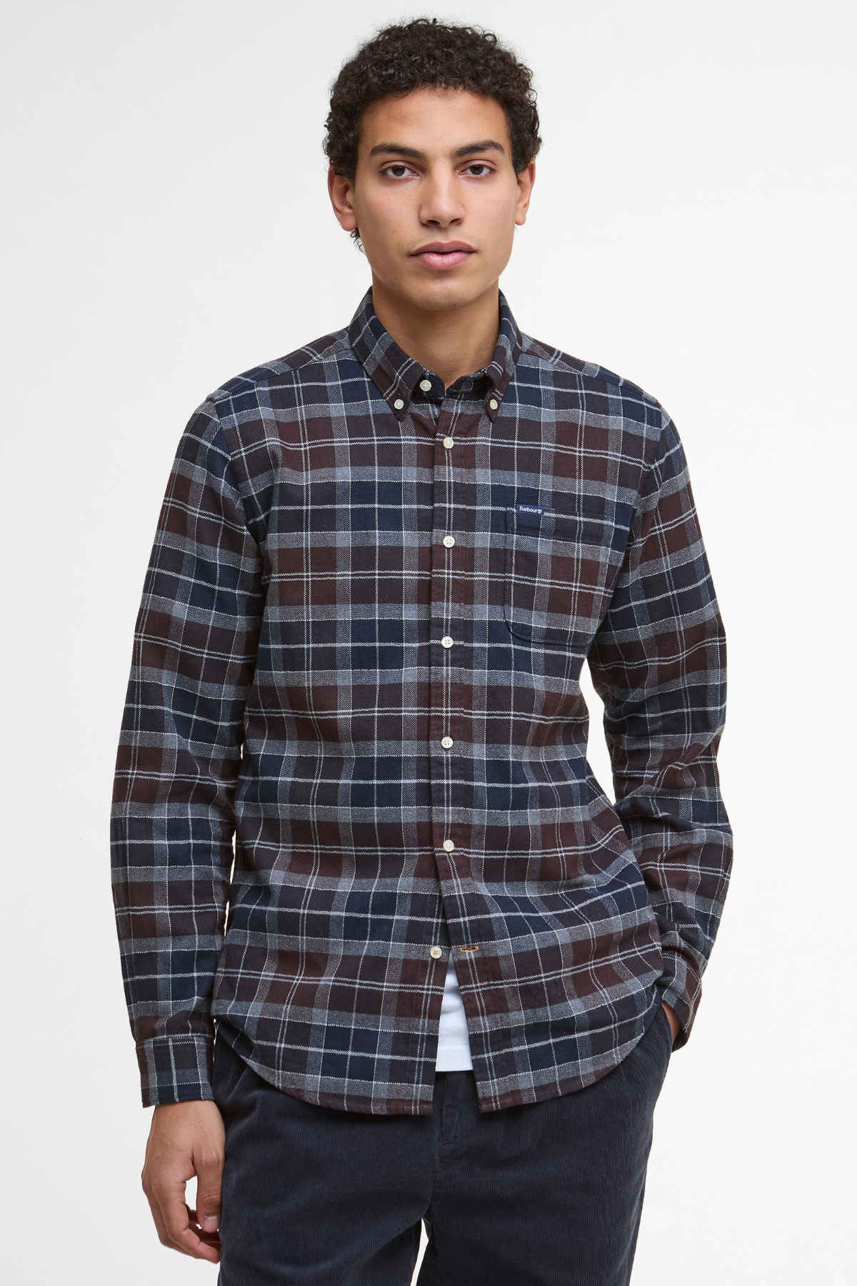 Barbour Kyeloch Tailored Gömlek TN38 Midnight Oak Tartan