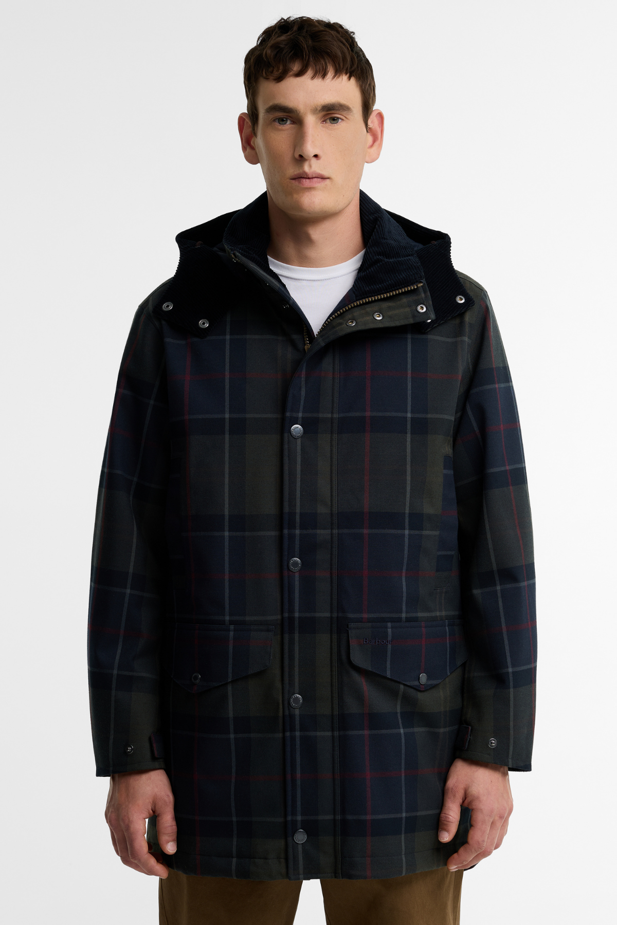 Barbour Lonnen Tartan Waterproof Ceket NY91 Shadow Classic Tartan