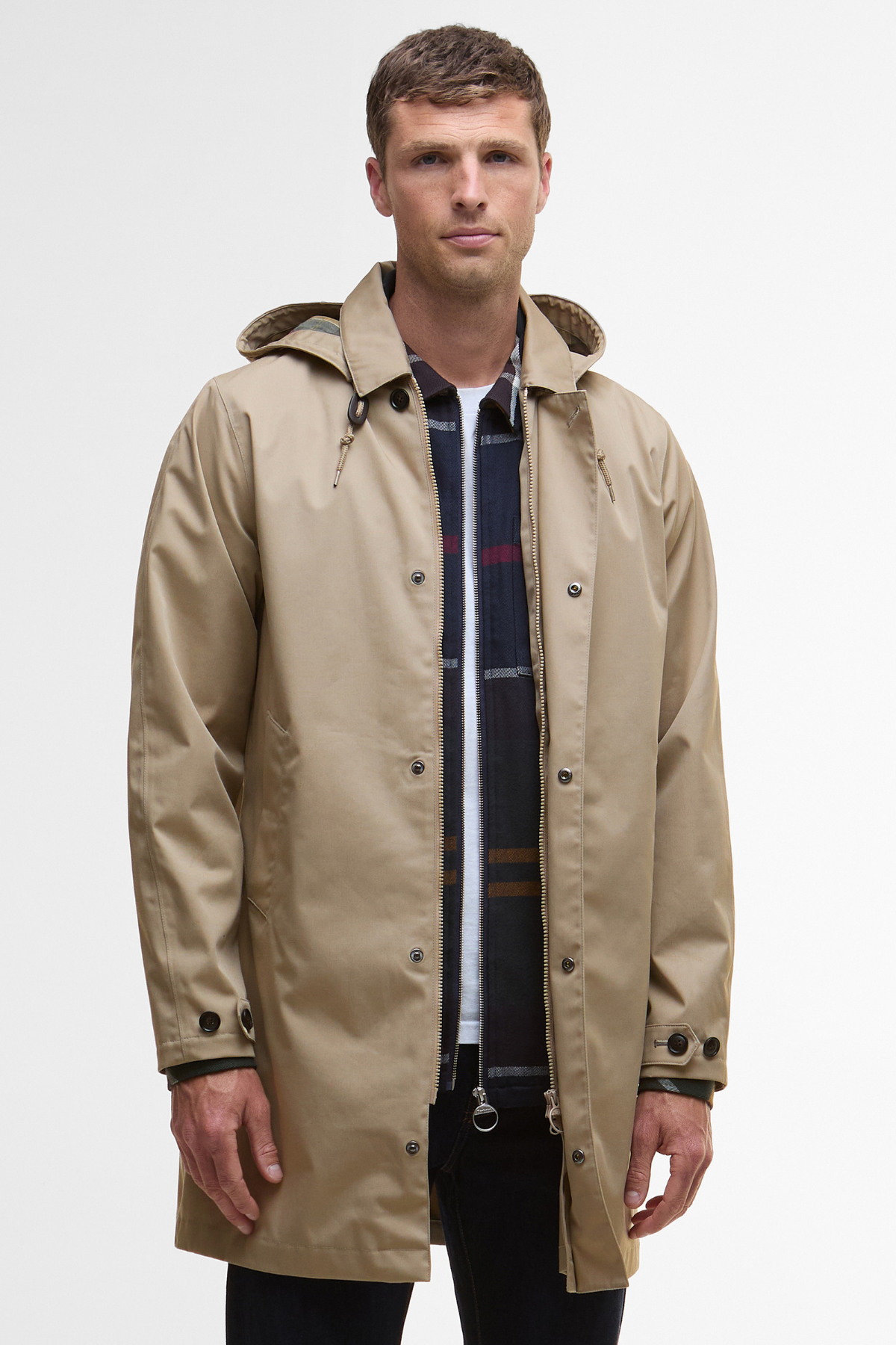 Barbour Lorig Mac Waterproof Ceket ST71 Washed Stone