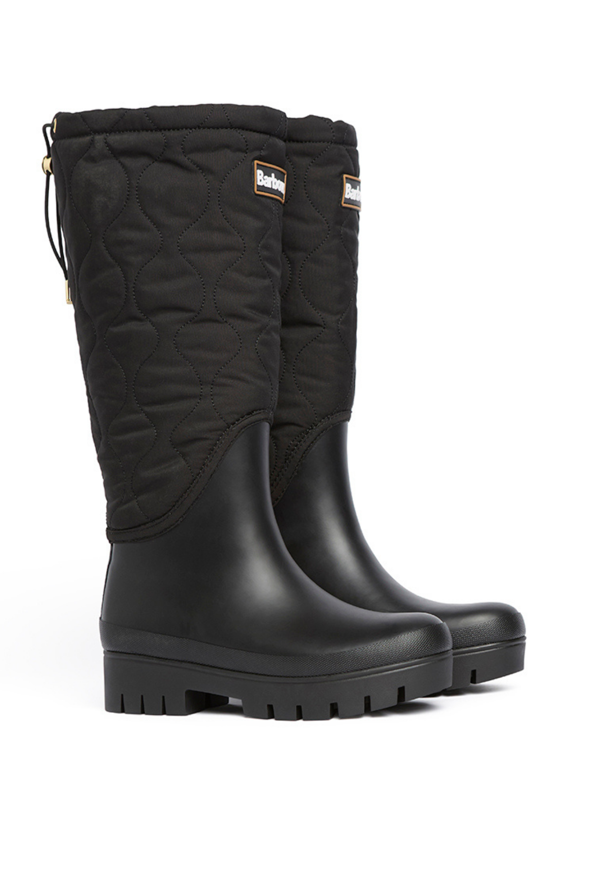 Barbour Marnie Kapitone Tall Welly Çizme BK11 Black