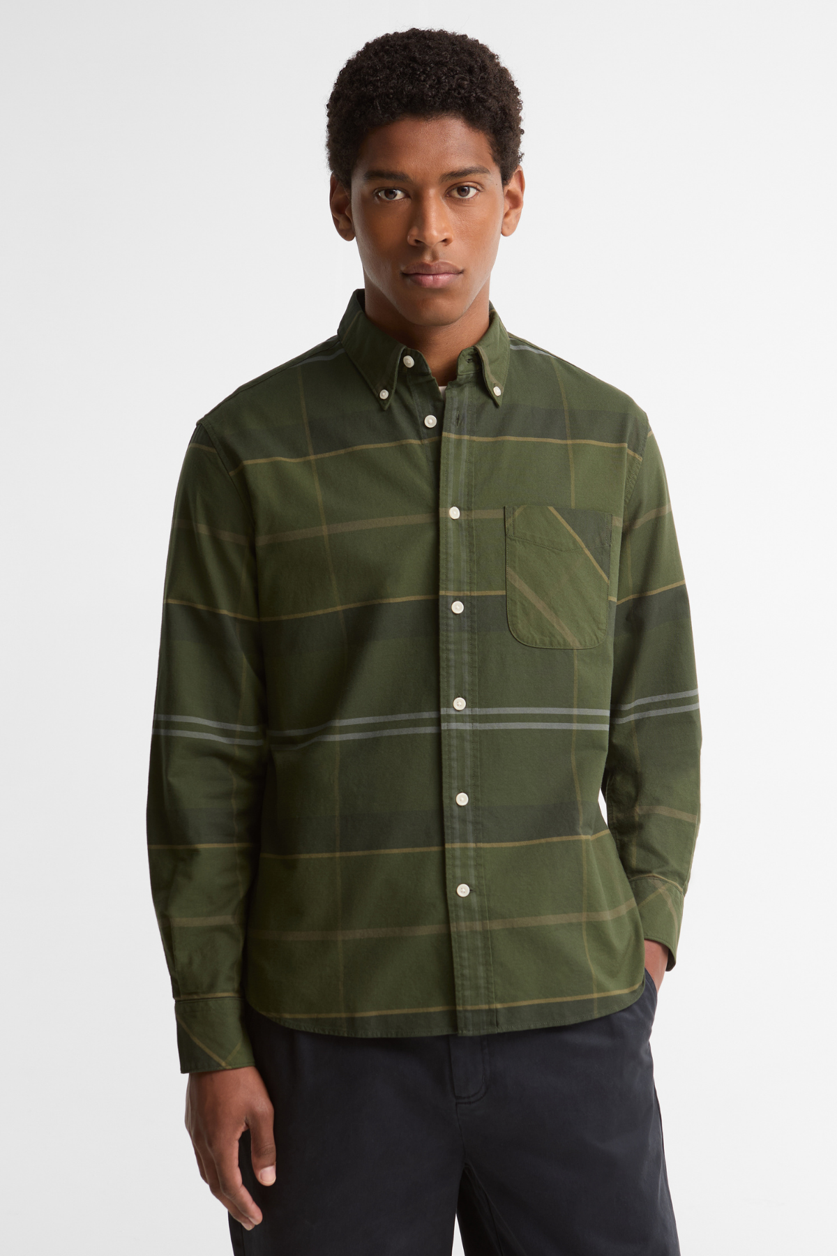Barbour Mineral Tartan Dunoon Authentic Gömlek SG75 Pine Glen