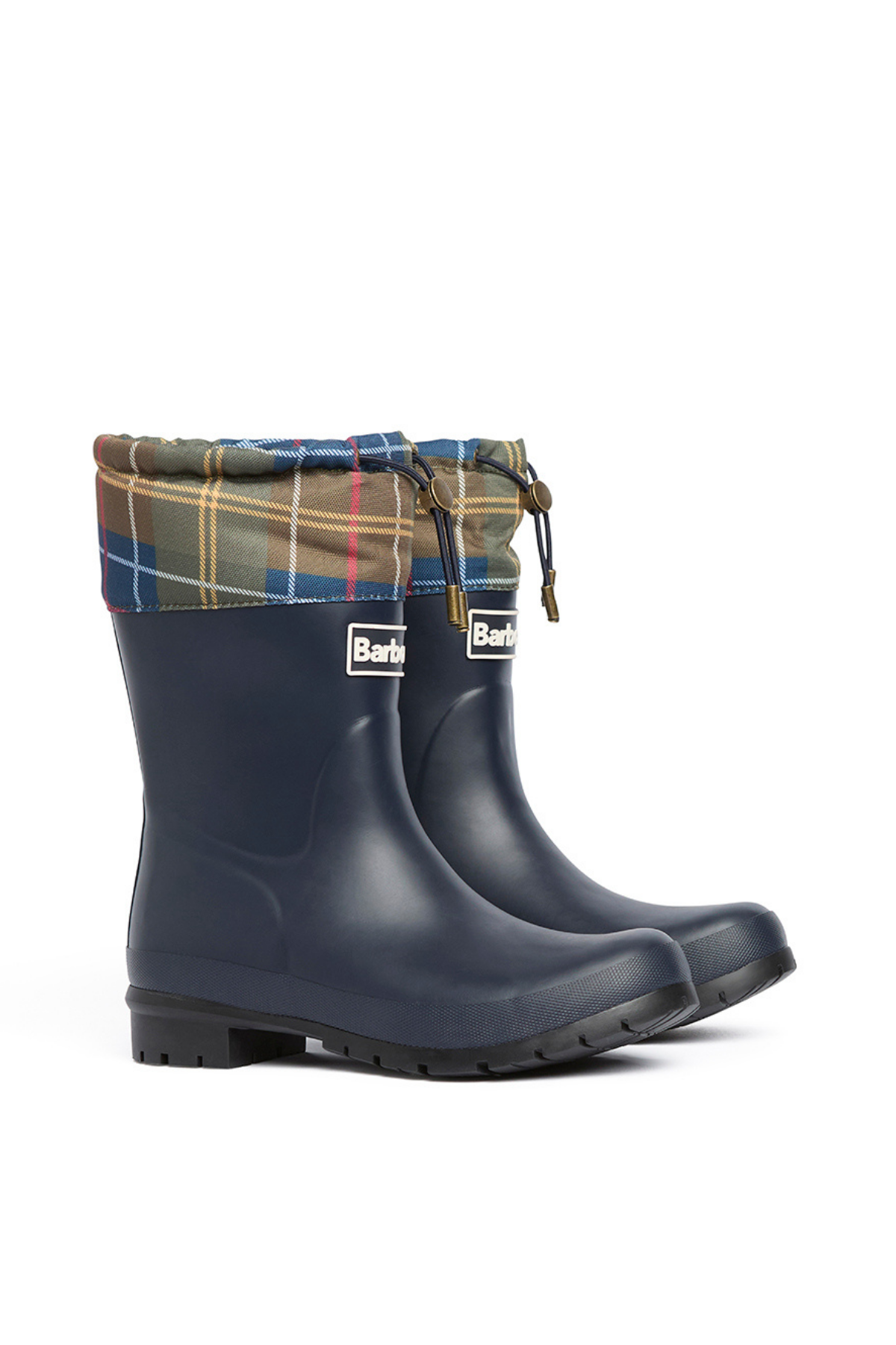 Barbour Mowbray Mid Welly Çizme NY11 Navy/Classic Tartan