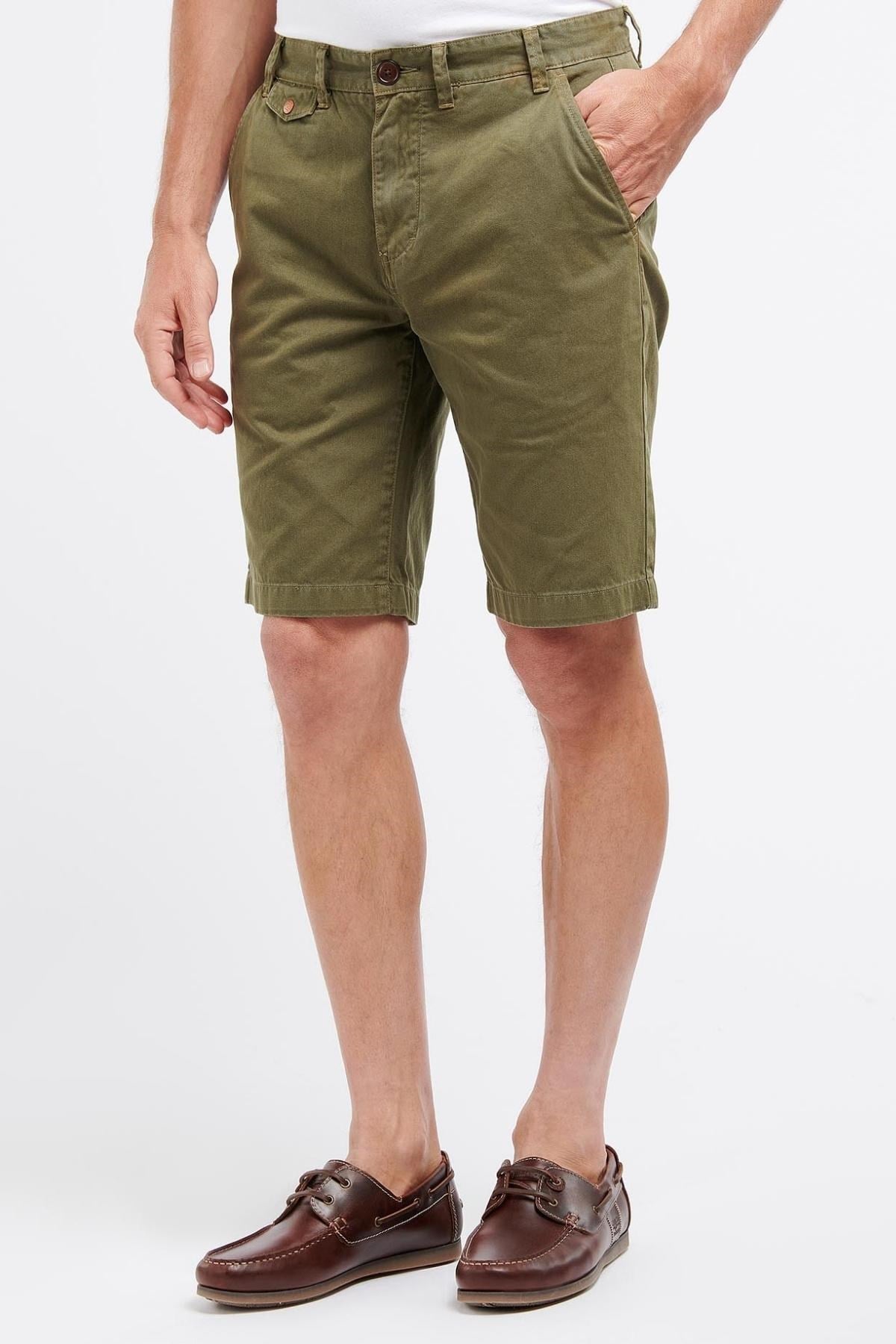 Barbour Neuston Twill Kapri Ivy Green