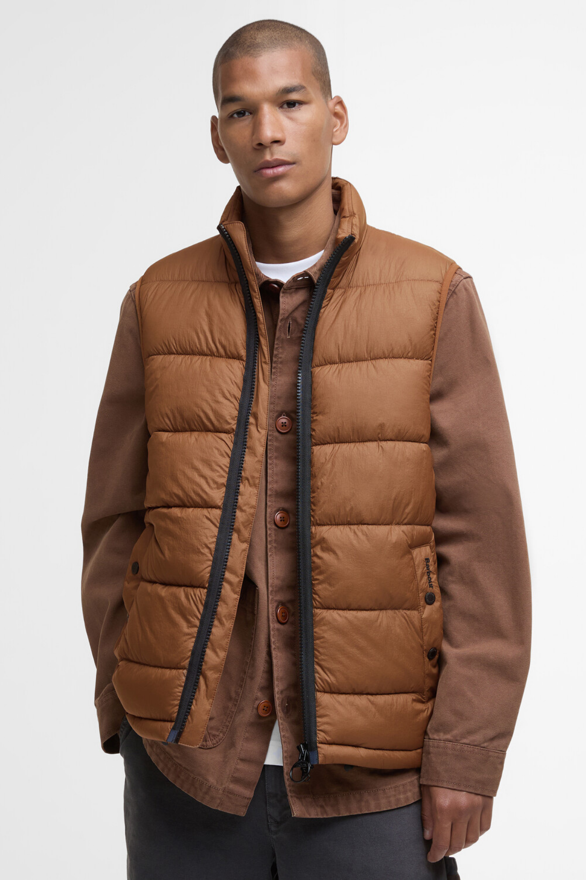 Barbour Offshore Kapitone Yelek BR51 Umber