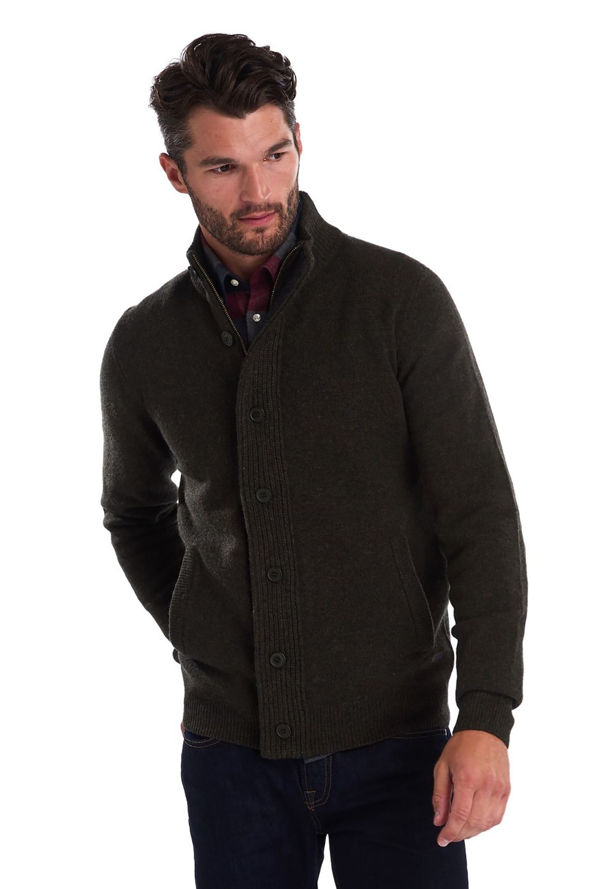 Barbour Patch Zip Through Hırka GN73 Seaweed