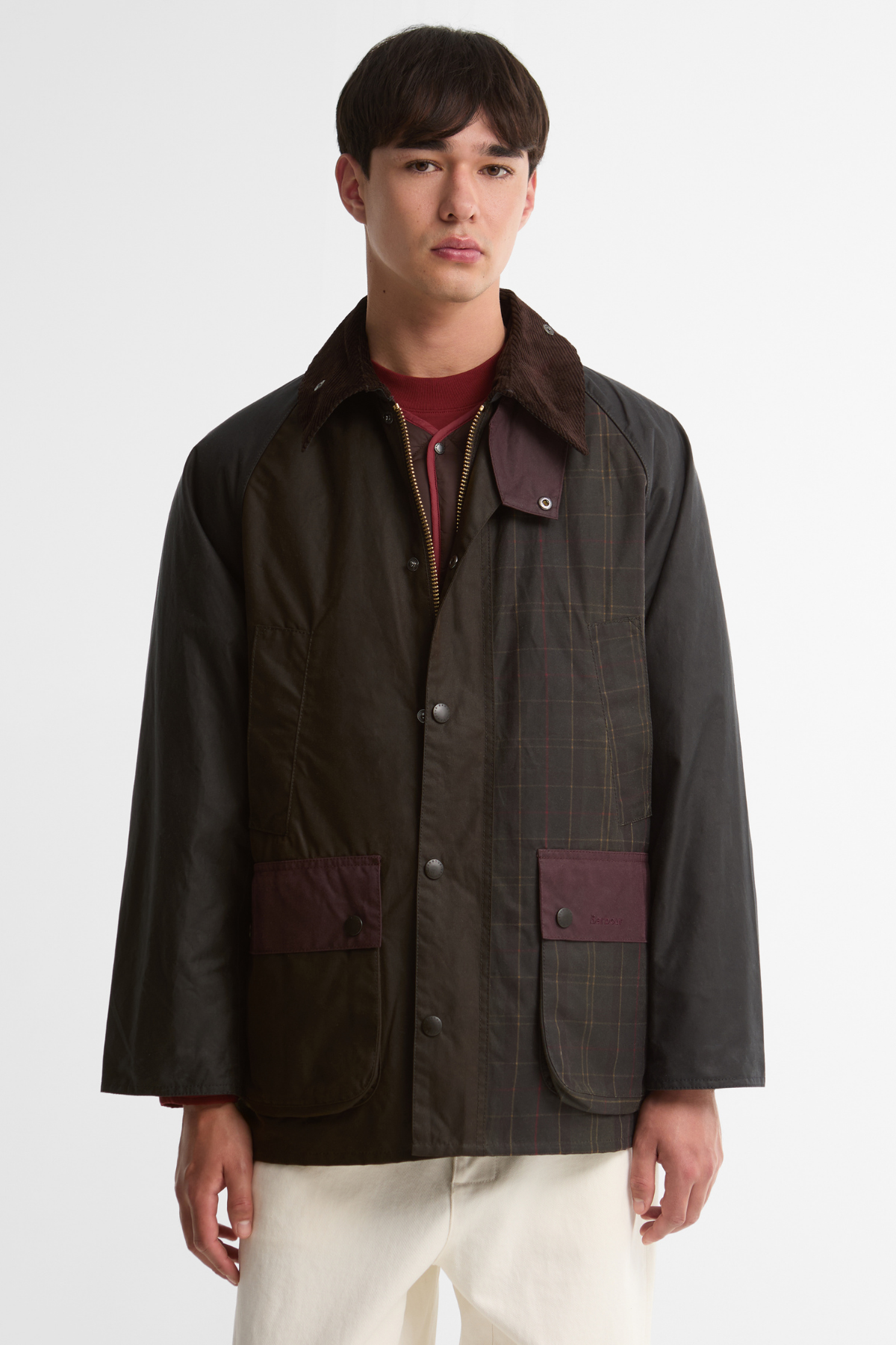 Barbour Patchwork  Bedale Yağlı Ceket OL71 Tartan Multi