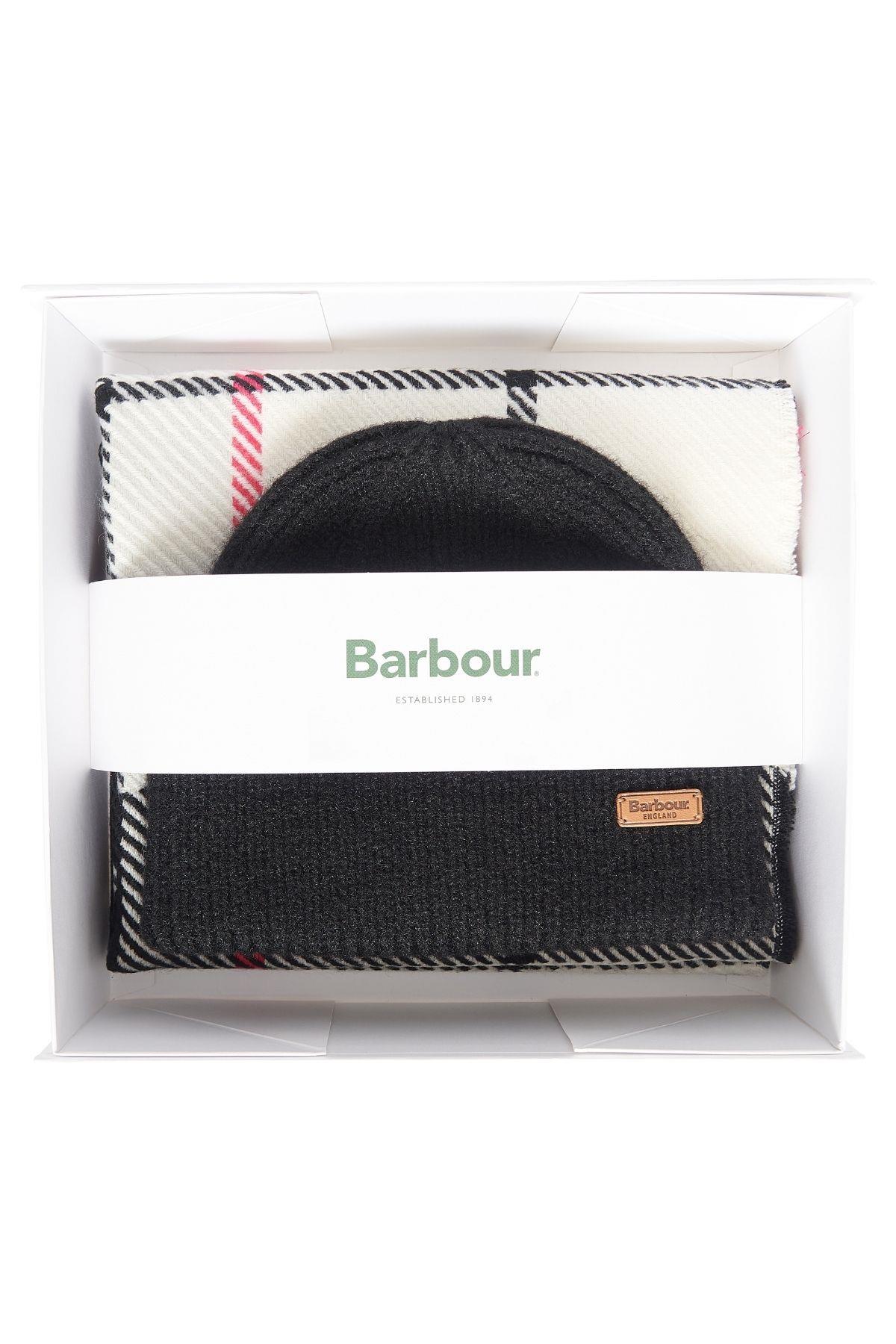 Barbour Pendle Bere & Blair Atkı Hediye Seti GY51 Hot Pink Monochrome