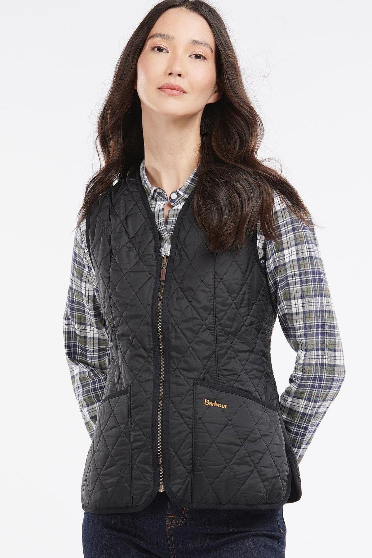 Barbour Polar Betty İçlik-Yelek - Beadnell Ceketler İle Uyumludur BK11 Black/Black Slate