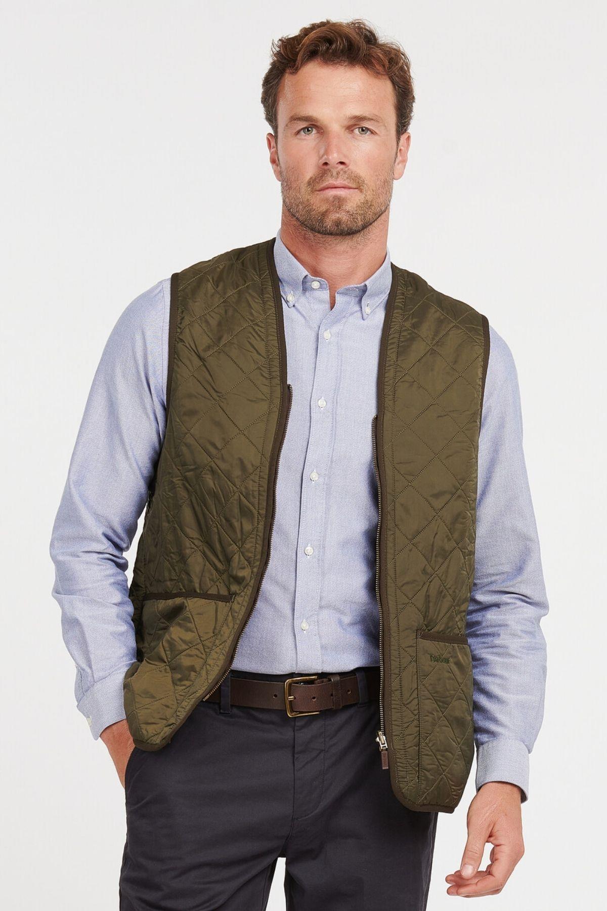 Barbour Polarquilt İçlik - Bedale, Beadnell, Beaufort, Ashby ve Bristol ceketler ile uyumludur OL91 Olive