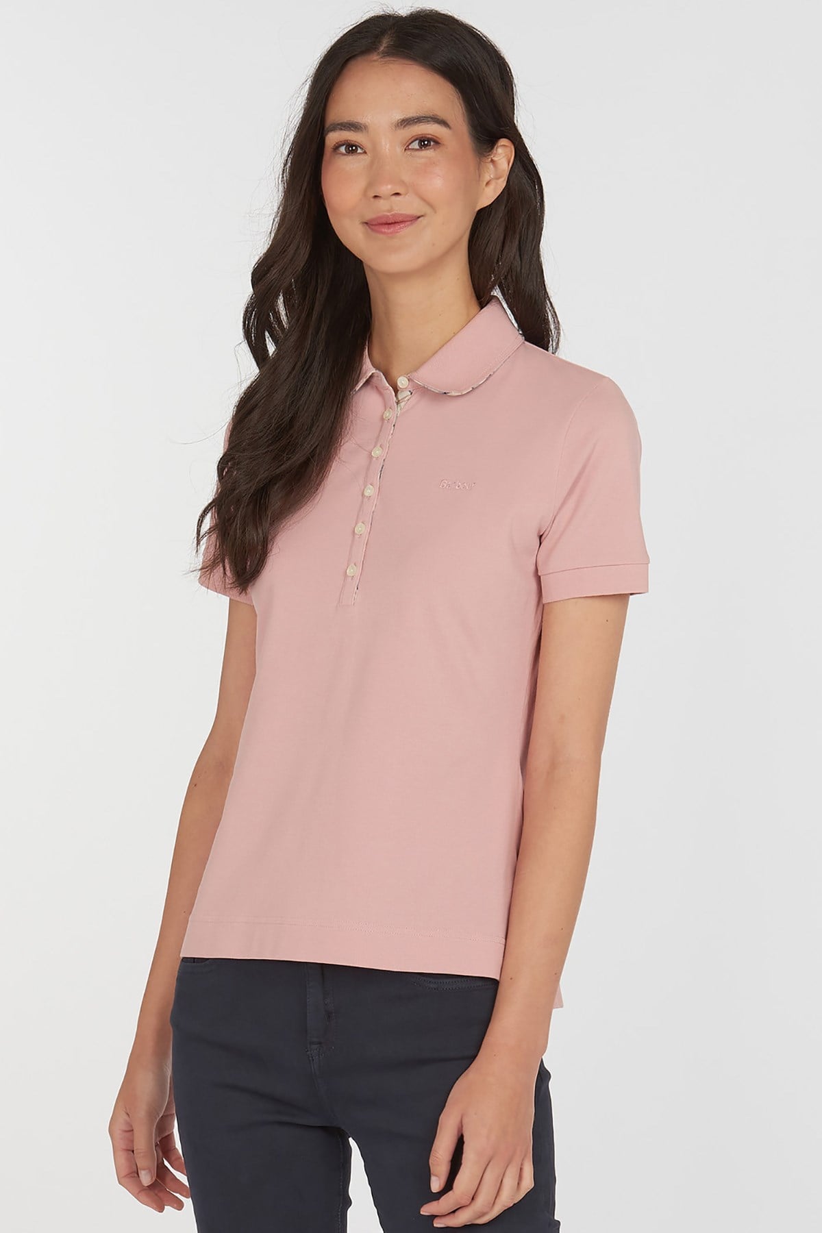 Barbour Portsdown Top Polo Shirt PI52 Blusher