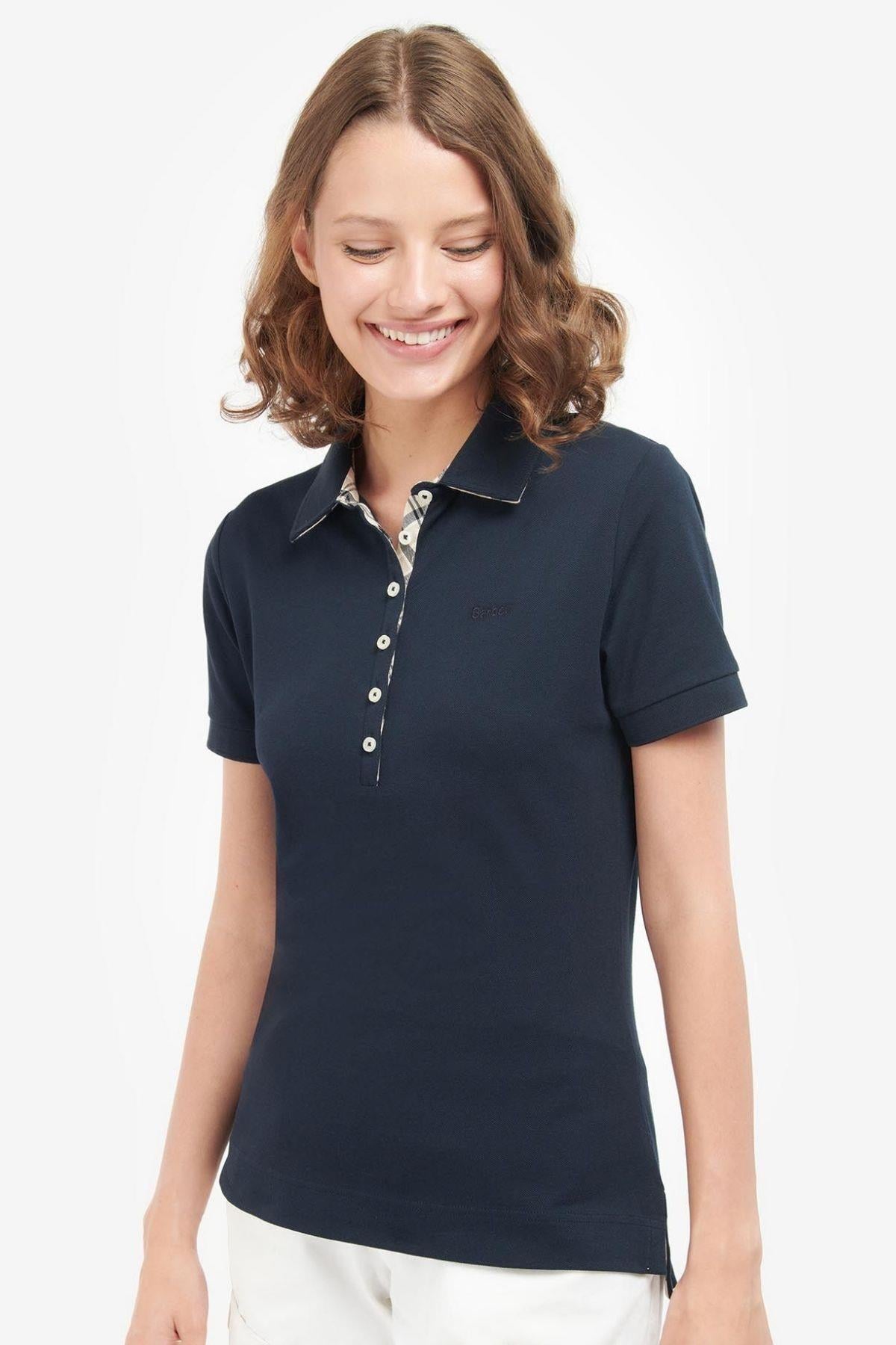 Barbour Portsdown Top Polo Yaka NY77 Navy