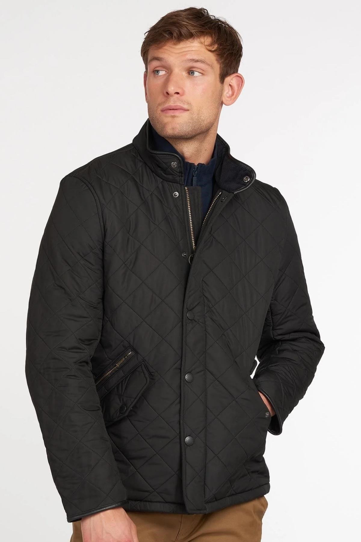 Barbour Powell Polar Kapitone Ceket BK11 Black