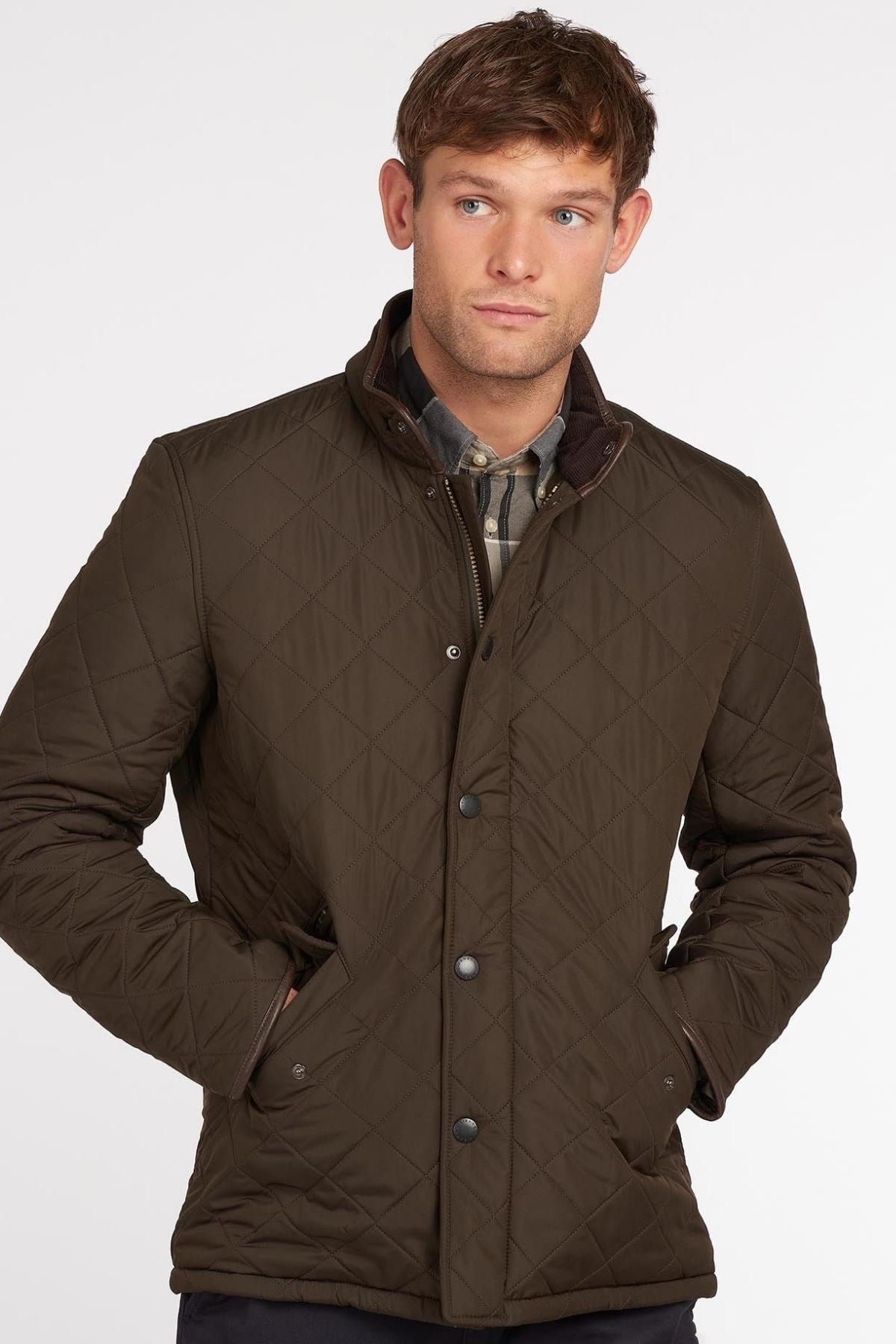 Barbour Powell Polar Kapitone Ceket OL51 Olive
