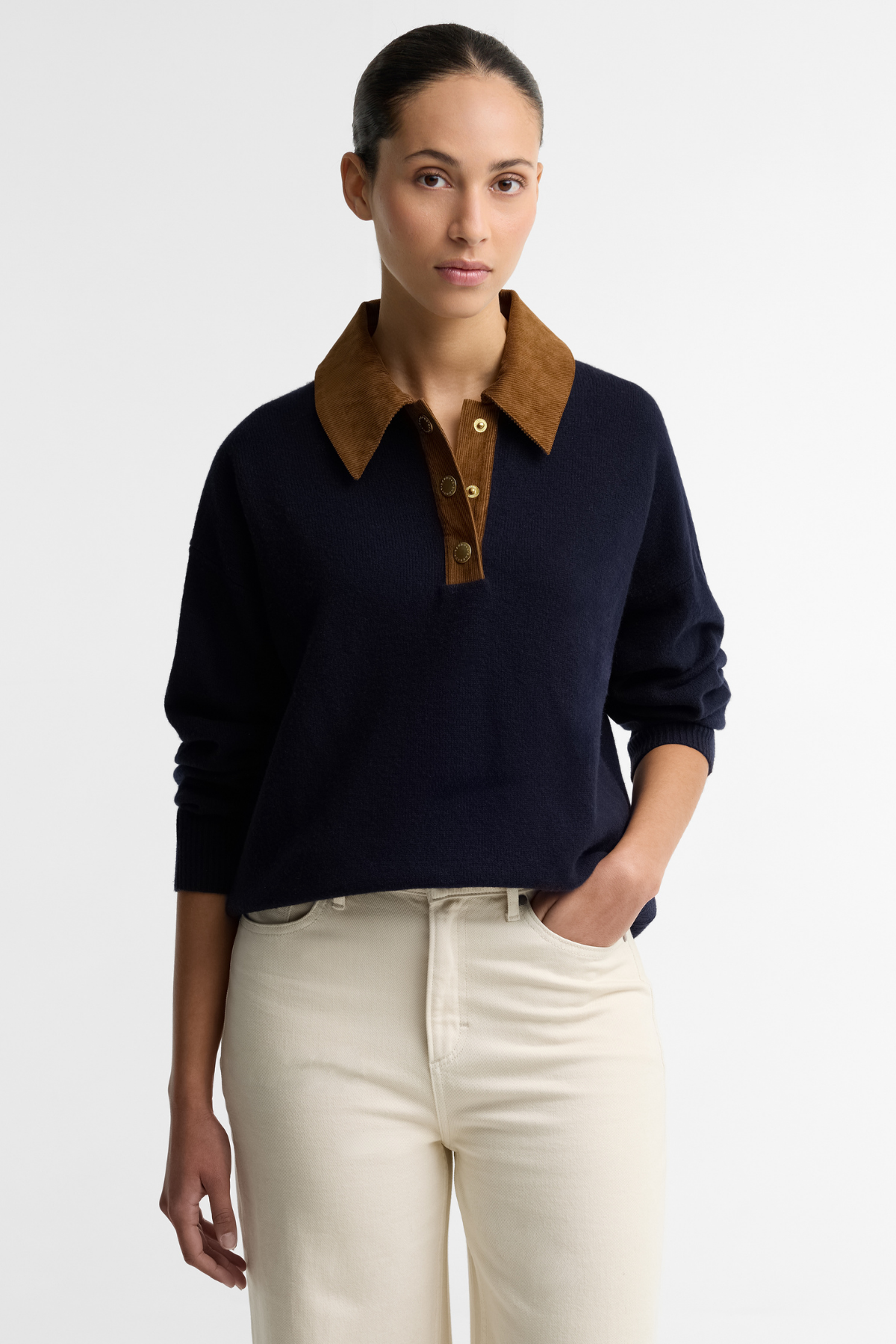 Barbour Ravenshill Knitted Kazak NY73 Navy