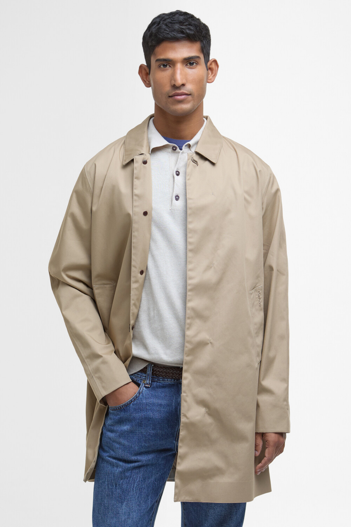 Barbour Rokig Lightweight Waterproof Ceket ST71 Washed Stone